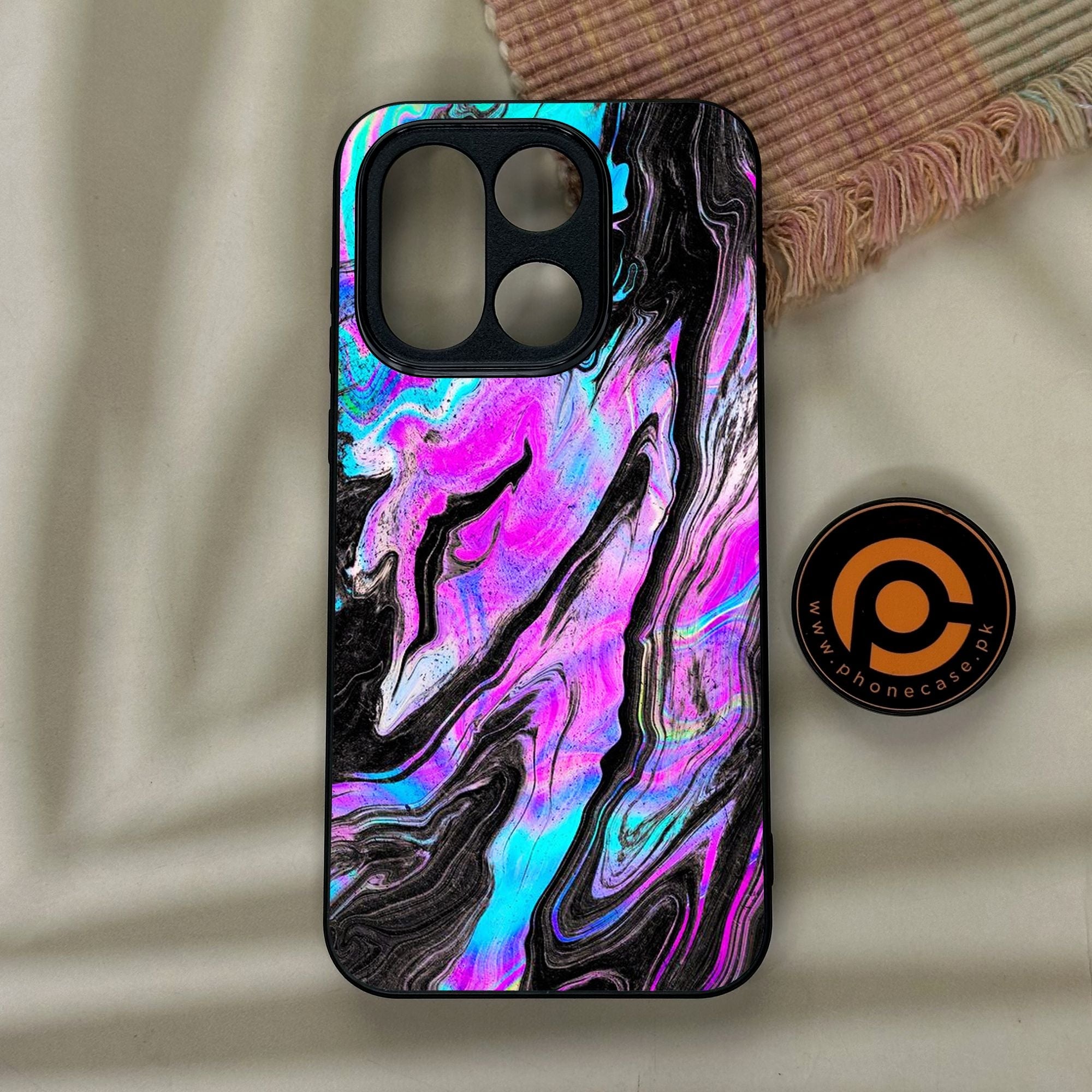 OnePlus 15 - Cosmic Inferno - Premium Metal Printed Soft Bumper Shock Proof Case