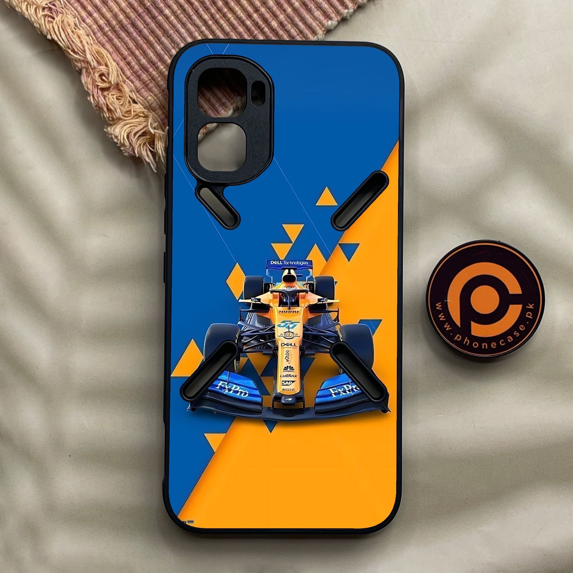 Infinix GT 50 Pro - Formula 1 Design 7 - Premium Metal Printed Soft Bumper Shock Proof Case