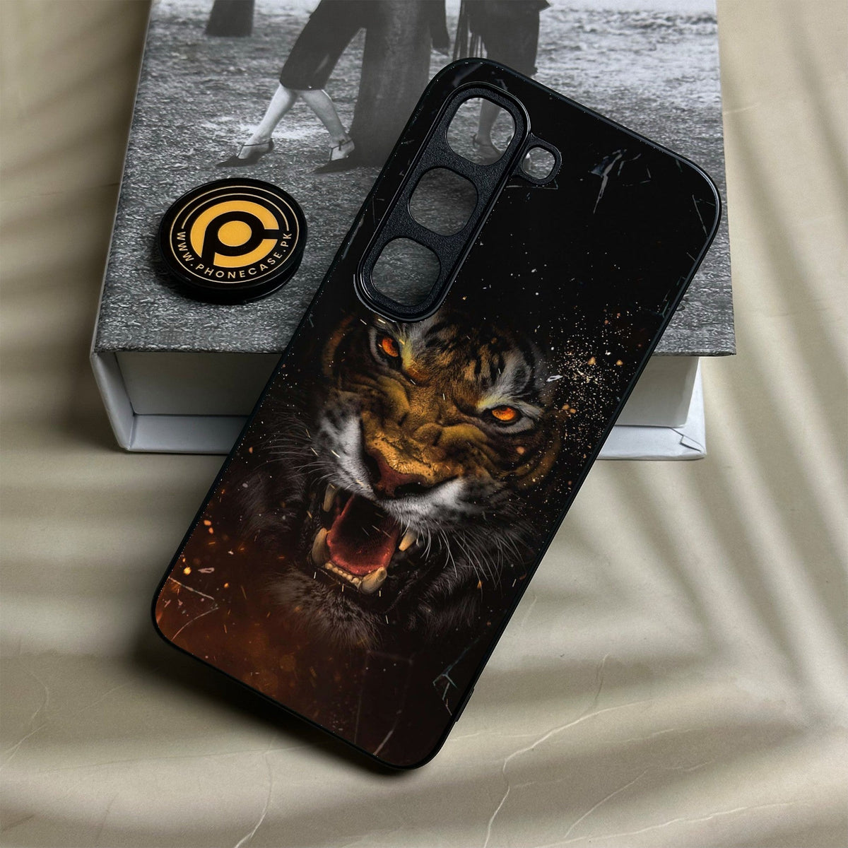 Infinix Hot 70 Pro - Tiger Design 9 - Premium Metal Printed Soft Bumper Shock Proof Case