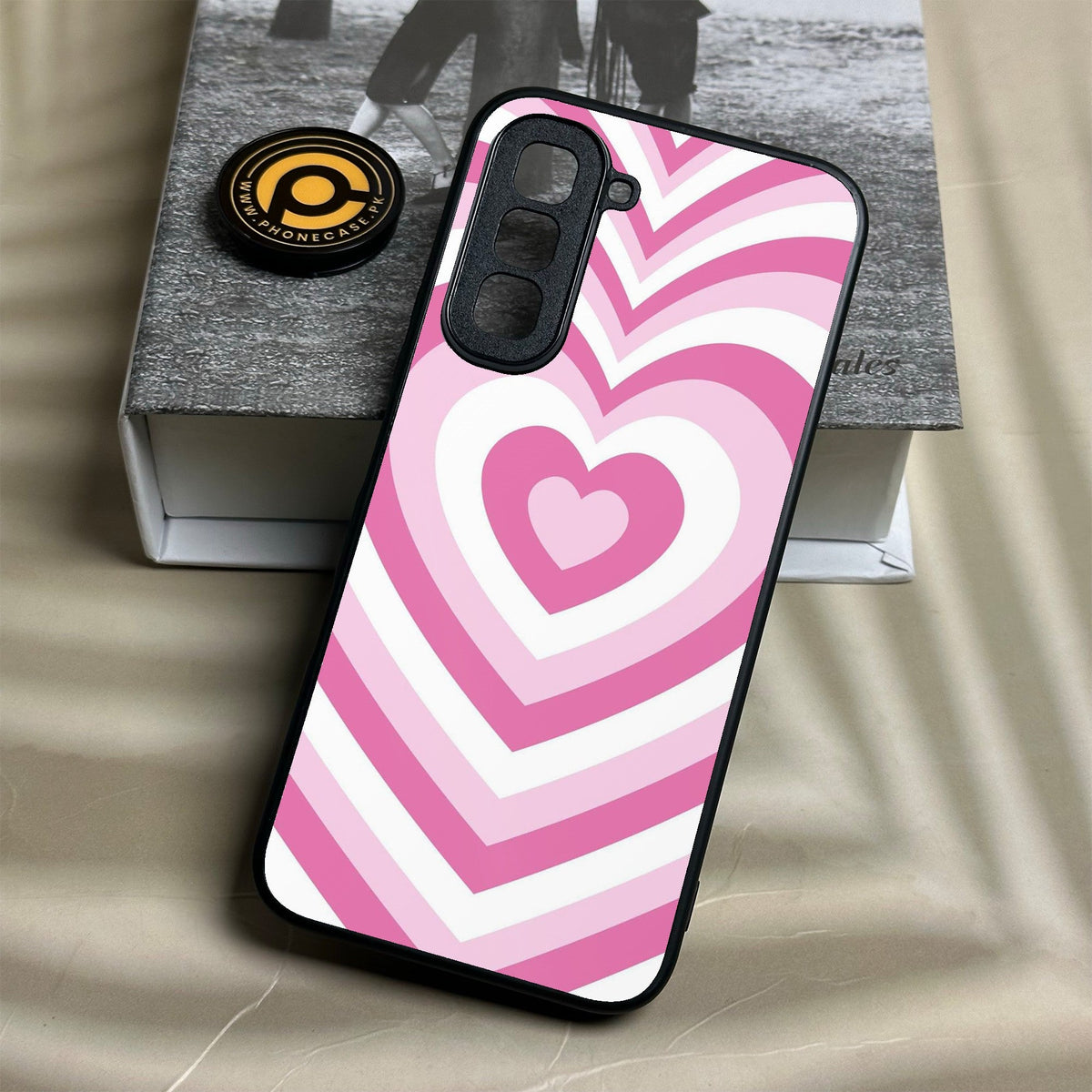 Infinix Hot 70 - Heartbeat Design 3 - Premium Metal Printed Soft Bumper Shock Proof Case