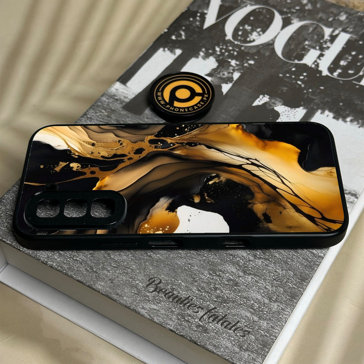 Infinix Hot 70 - Liquid 2.0 Design 10 - Premium Metal Printed Soft Bumper Shock Proof Case