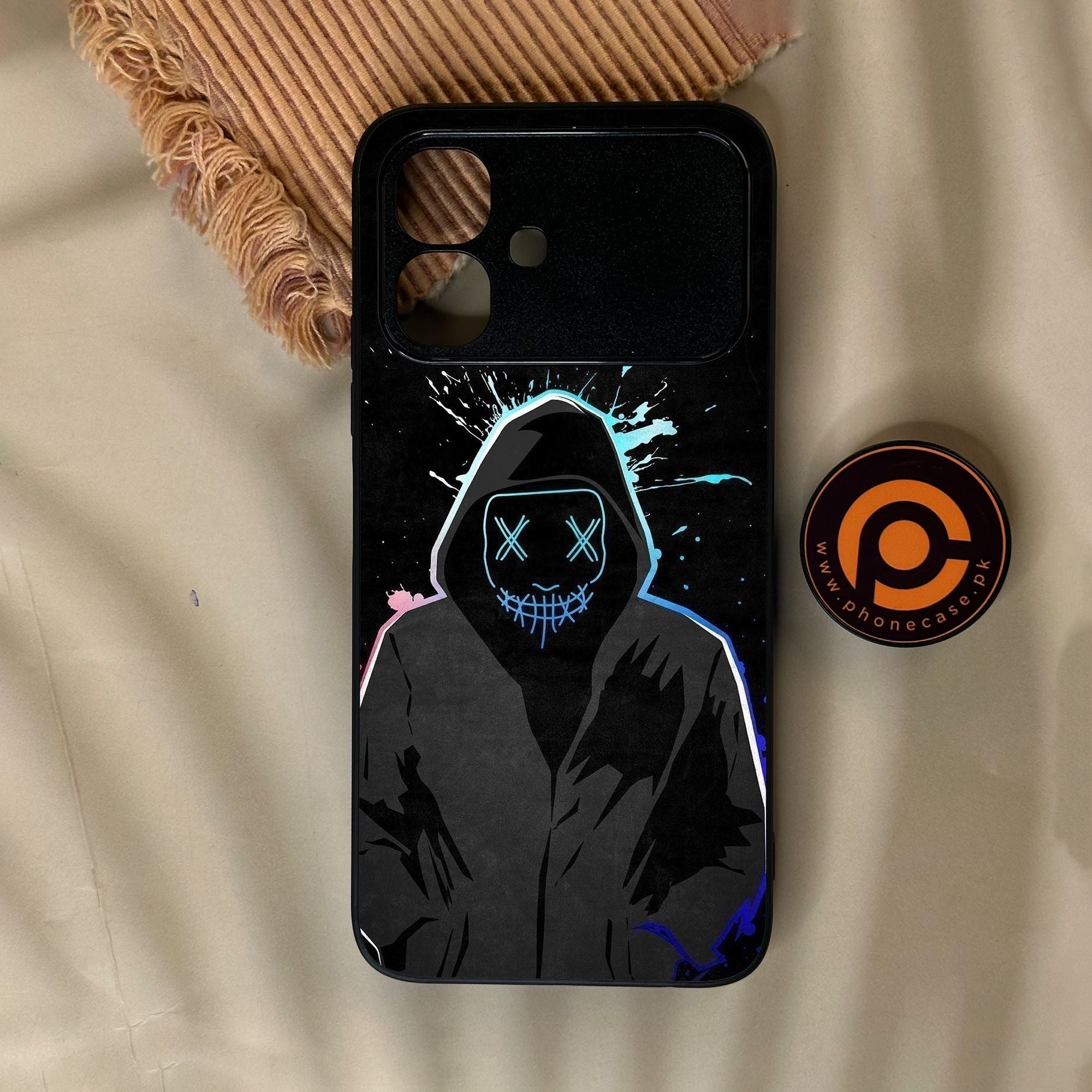 Infinix Smart 20 - Anonymous 2.0 Design 8 - Premium Metal Printed Soft Bumper Shock Proof Case
