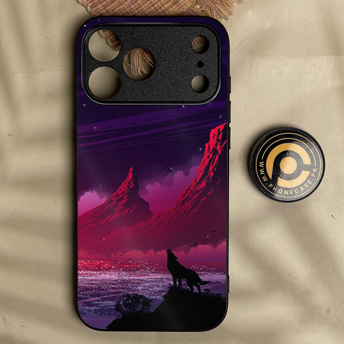 Iphone 18 Pro Max - Wolf Design 7 - Premium Metal Printed Soft Bumper Shock Proof Case