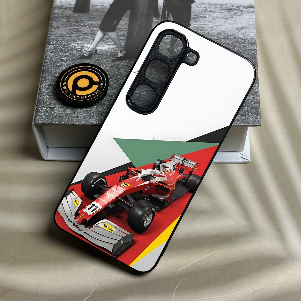 Infinix Hot 70 Pro - Formula 1 Design 3 - Premium Metal Printed Soft Bumper Shock Proof Case
