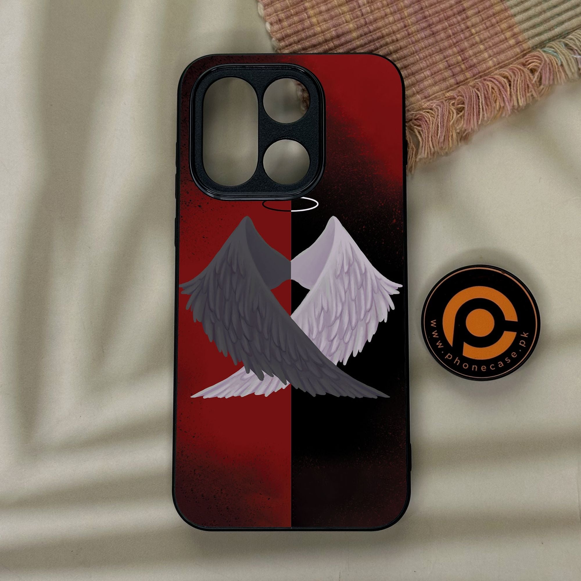 OnePlus 15 - Angel 2.0 Design 7 - Premium Metal Printed Soft Bumper Shock Proof Case