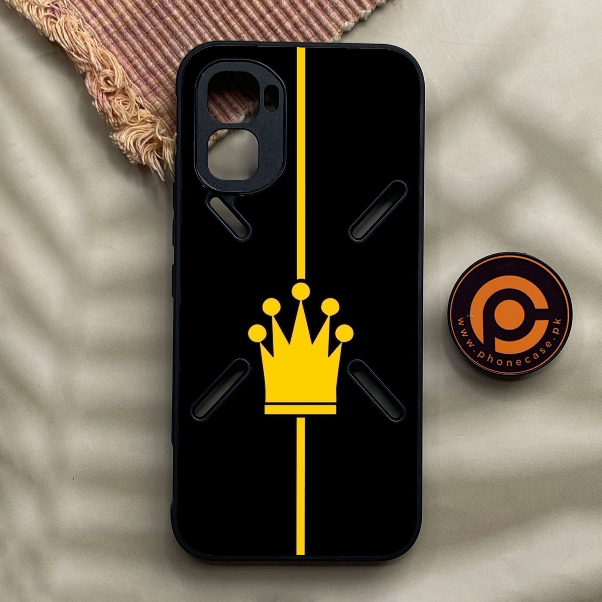 Infinix GT 50 Pro - King Design 1 - Premium Metal Printed Soft Bumper Shock Proof Case
