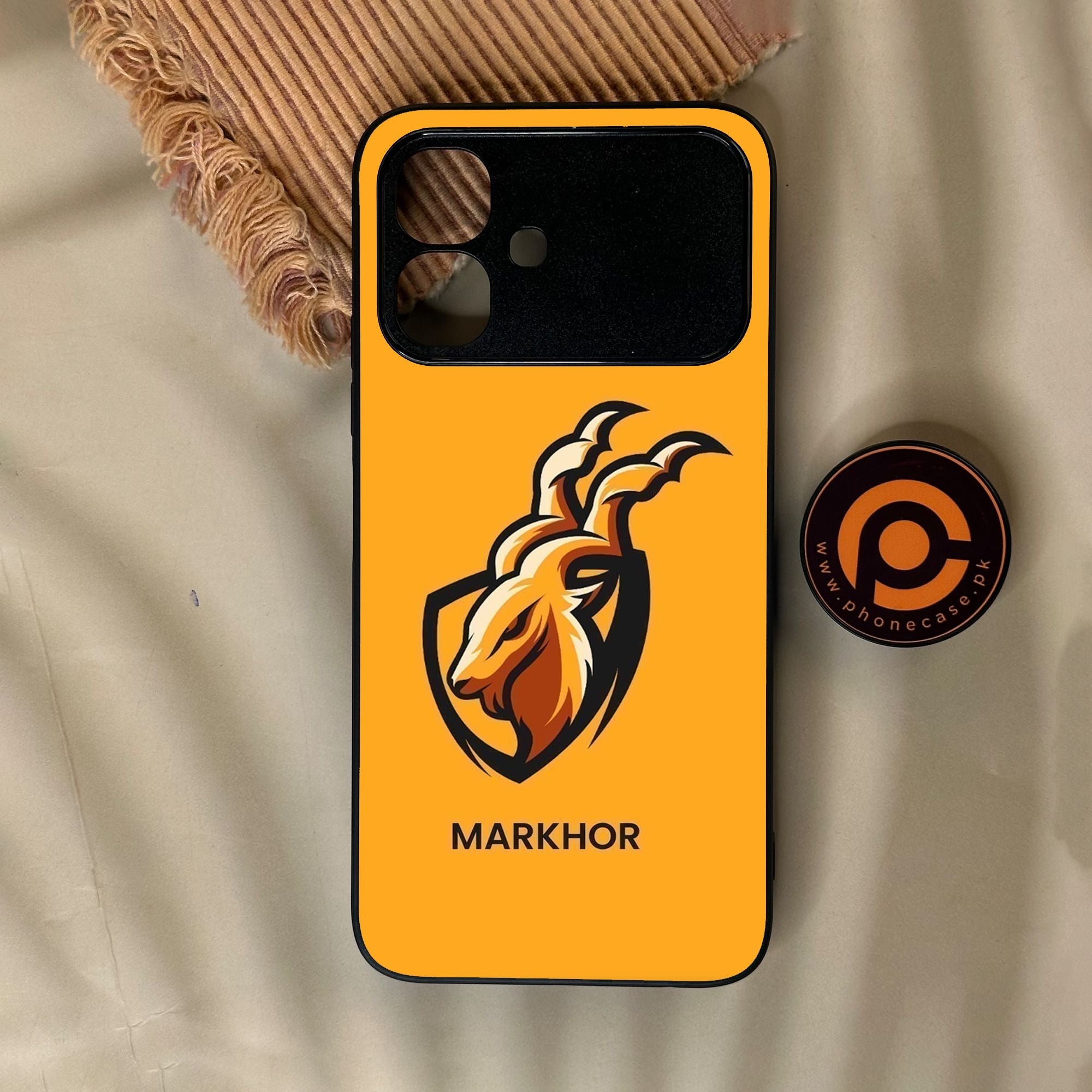 Infinix Smart 20 - Markhor Design 7 - Premium Metal Printed Soft Bumper Shock Proof Case