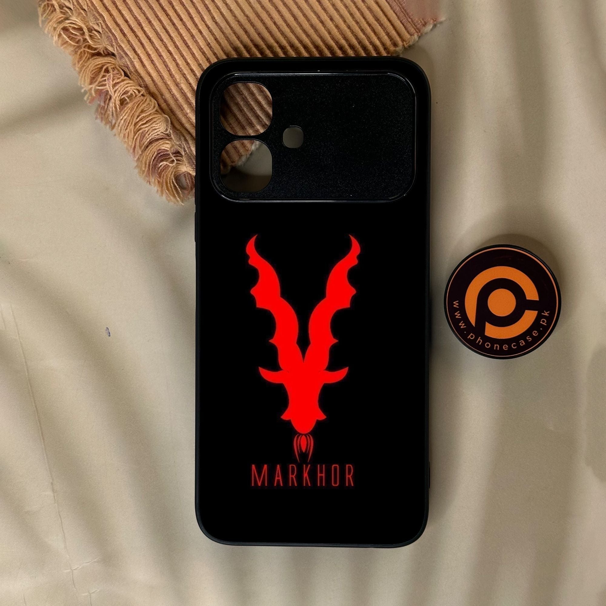Infinix Smart 20 - Markhor Design 10 - Premium Metal Printed Soft Bumper Shock Proof Case