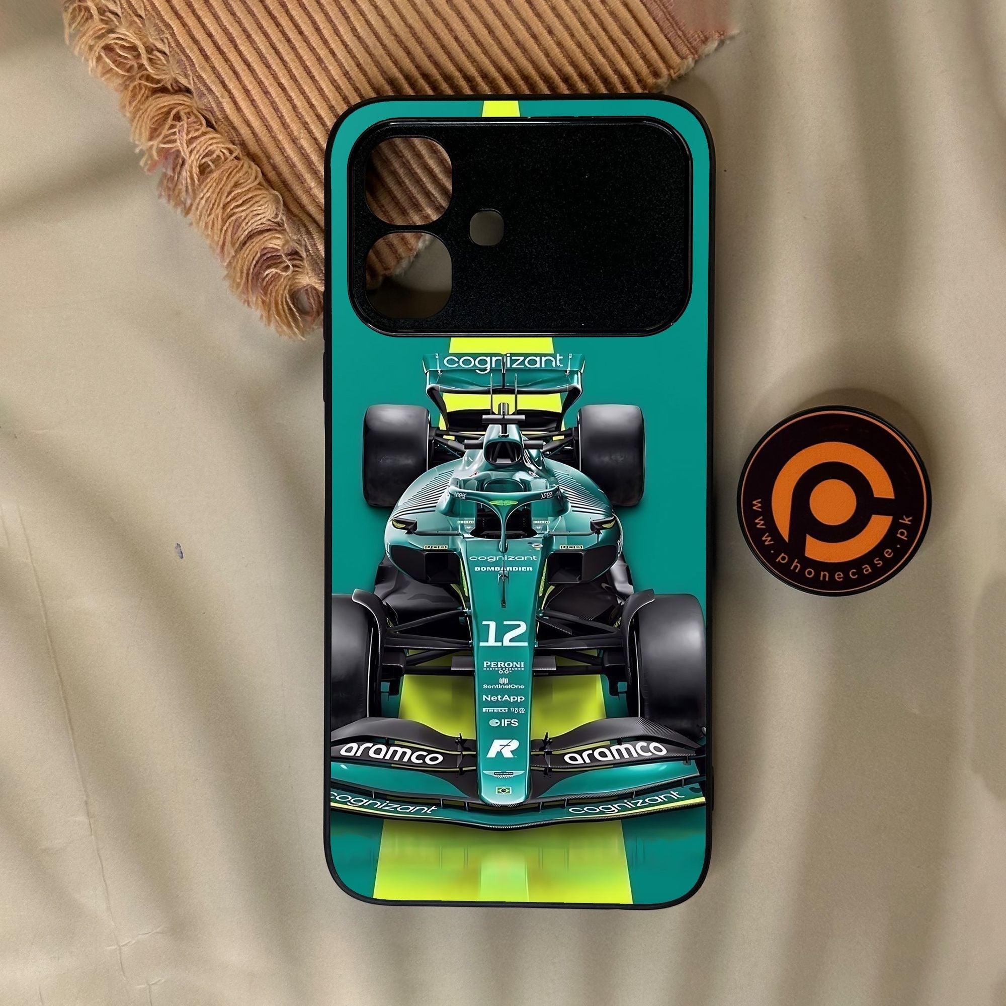 Infinix Smart 20 - Formula 1 Design 6 - Premium Metal Printed Soft Bumper Shock Proof Case
