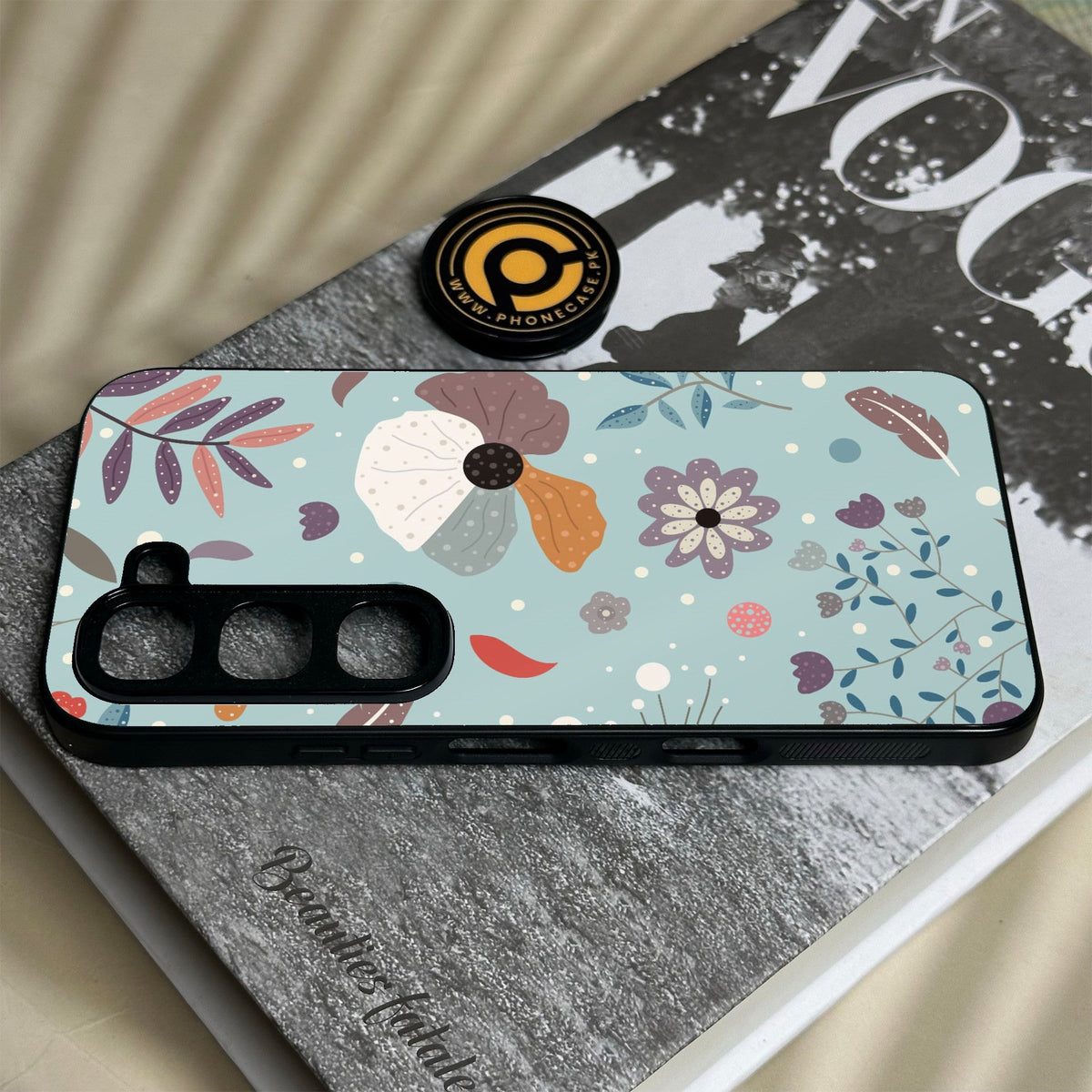 Infinix Hot 70 Pro - Floral Series Design 5 - Premium Metal Printed Soft Bumper Shock Proof Case