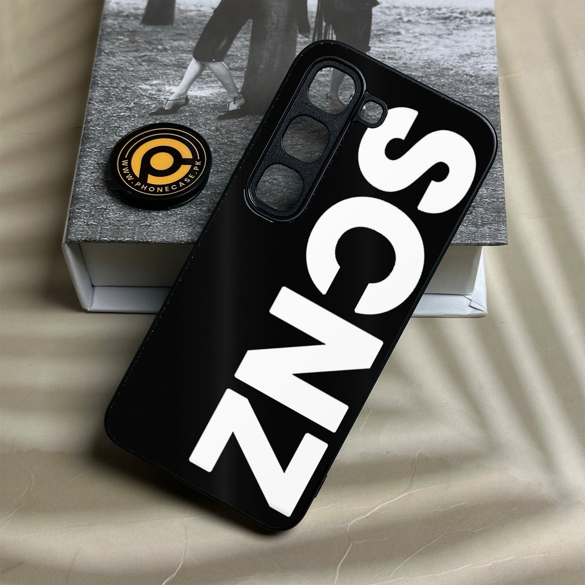 Infinix Hot 70 Pro - Scnz - Premium Metal Printed Soft Bumper Shock Proof Case