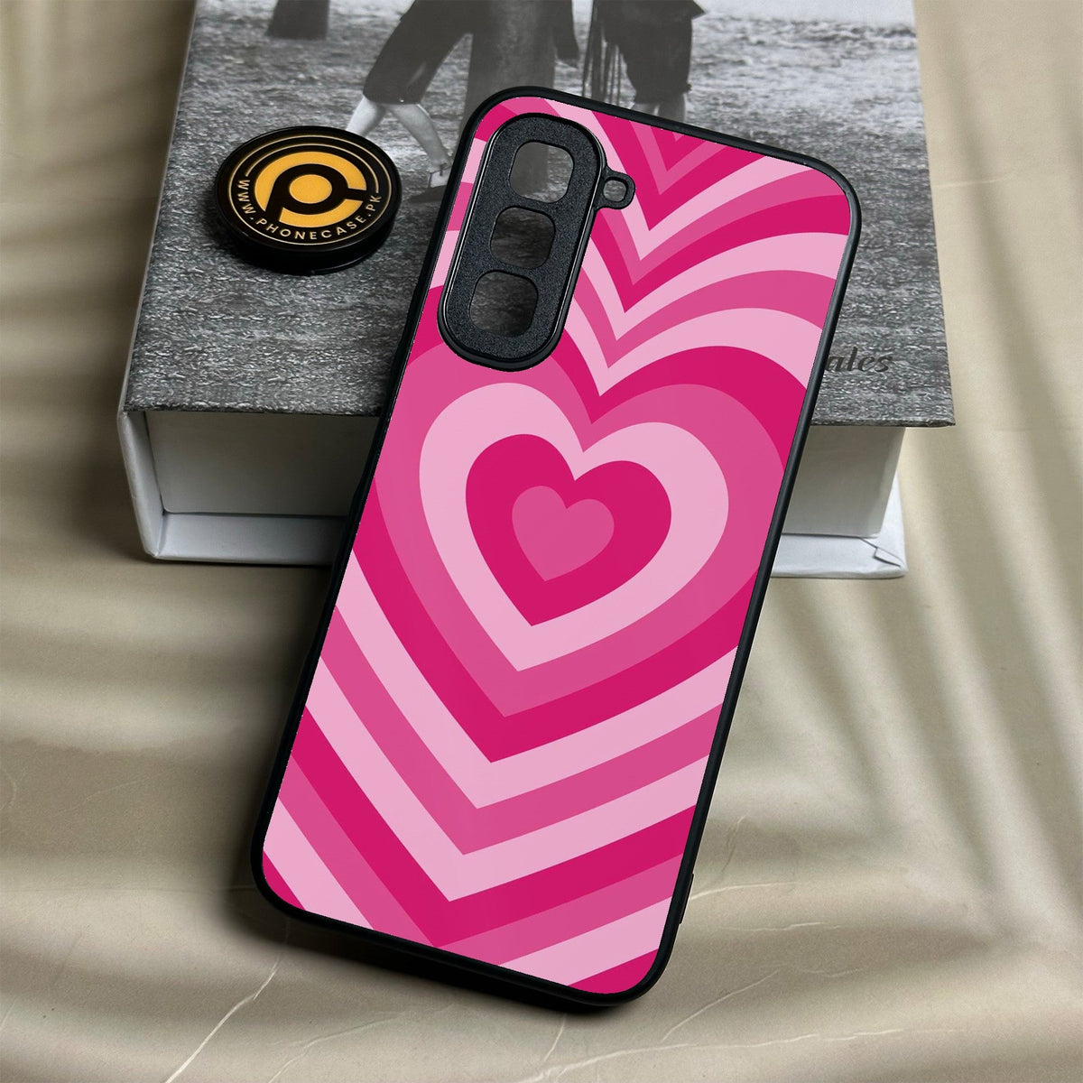 Infinix Hot 70 - Heartbeat Design 6 - Premium Metal Printed Soft Bumper Shock Proof Case