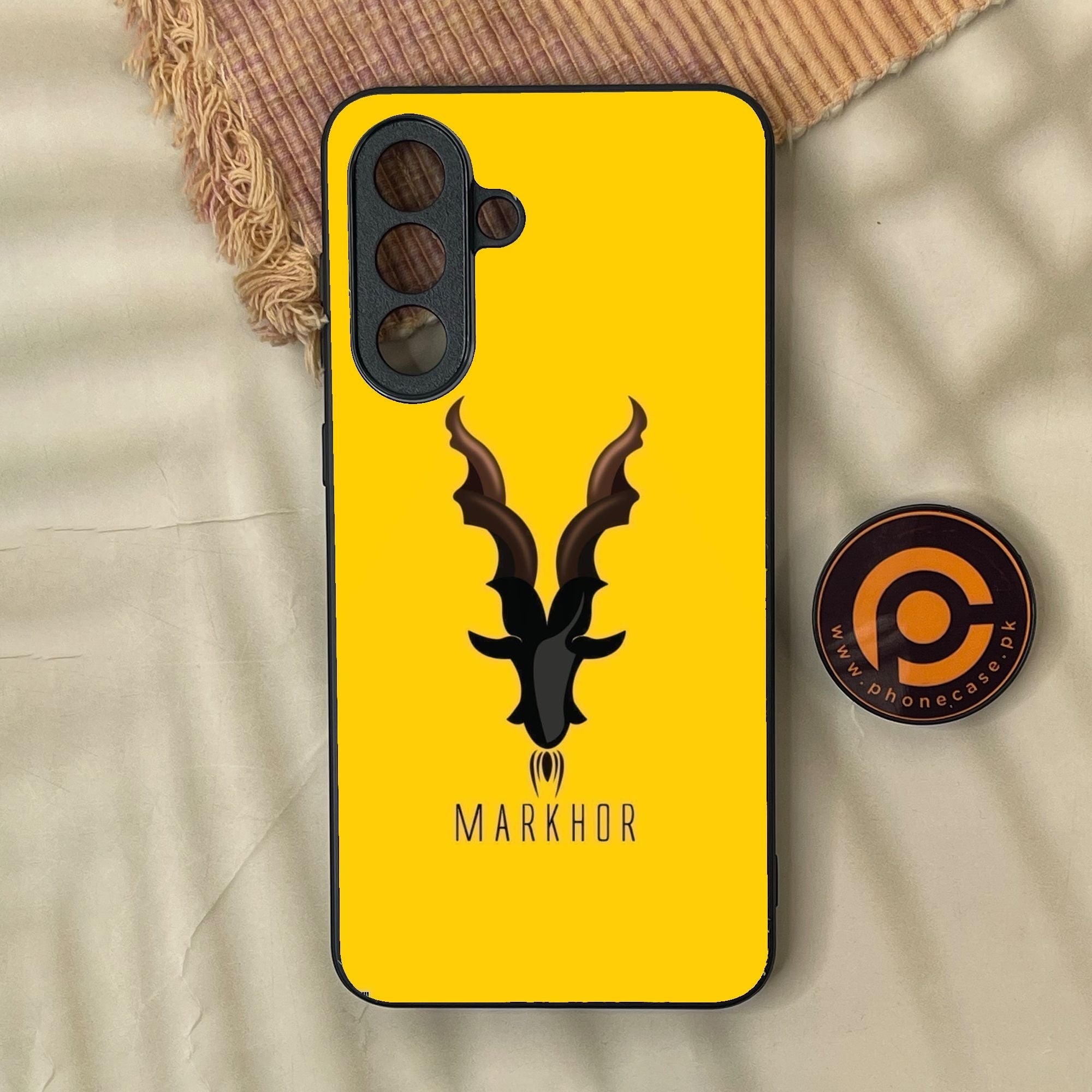 Samsung Galaxy A57 - Markhor Design 1 - Premium Metal Printed Soft Bumper Shock Proof Case