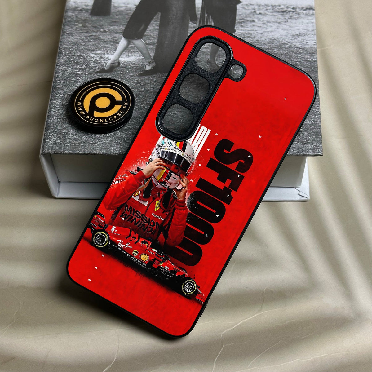 Infinix Hot 70 Pro - Formula 1 Design 8 - Premium Metal Printed Soft Bumper Shock Proof Case