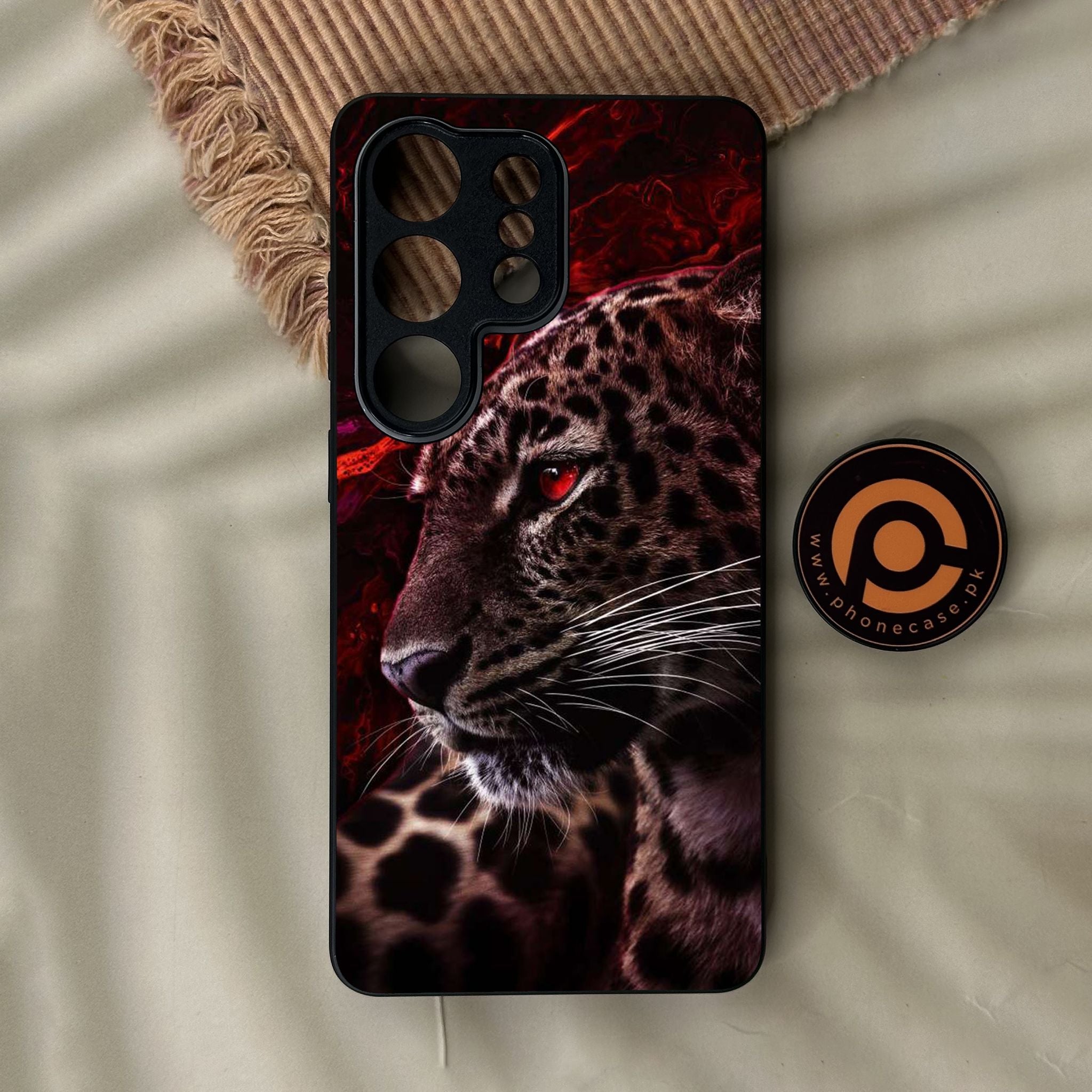 Galaxy S26 Ultra - Tiger Design 5 - Premium Metal Printed Soft Bumper Shock Proof Case