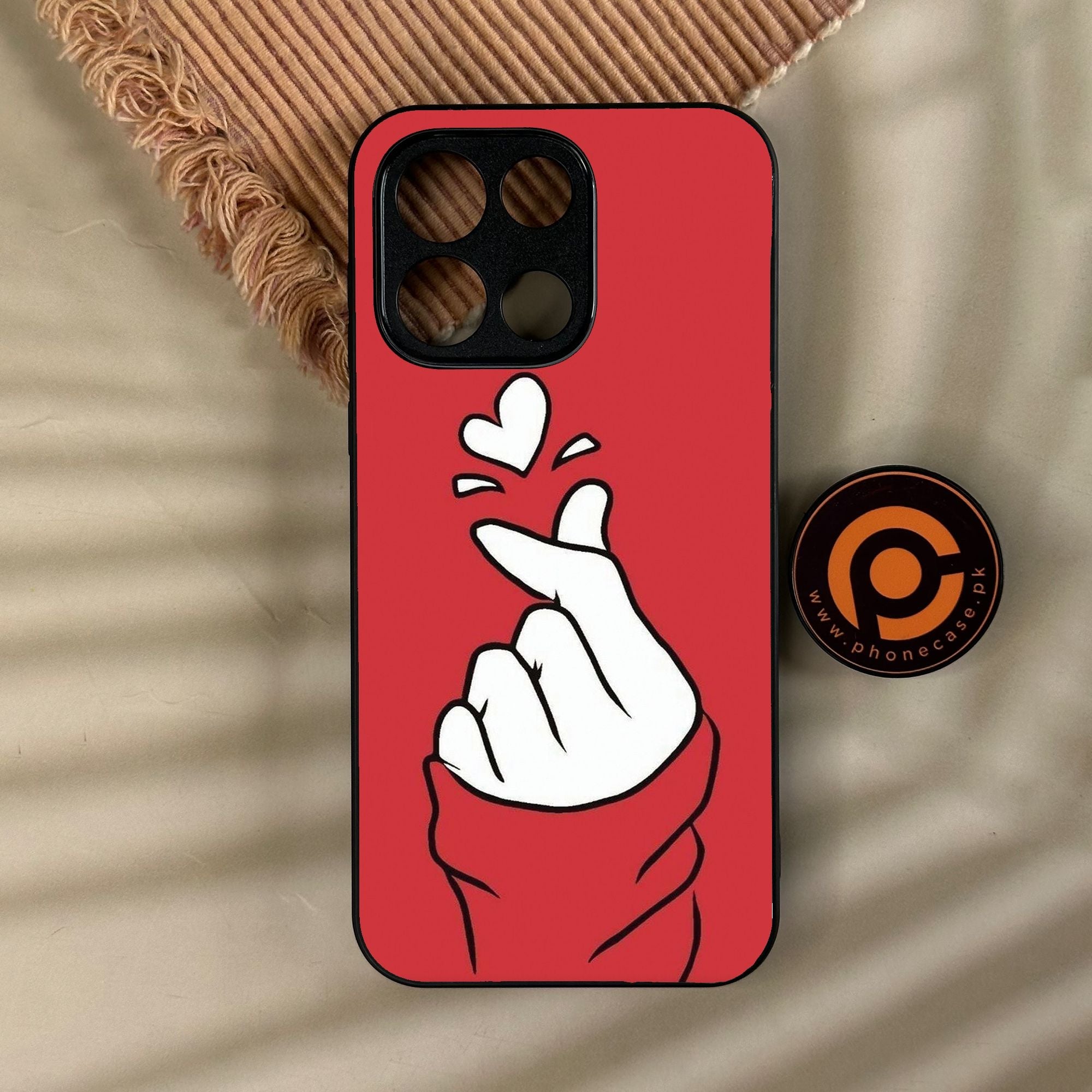 OnePlus Turbo 6 - Finger Heart Bts - Premium Metal Printed Soft Bumper Shock Proof Case
