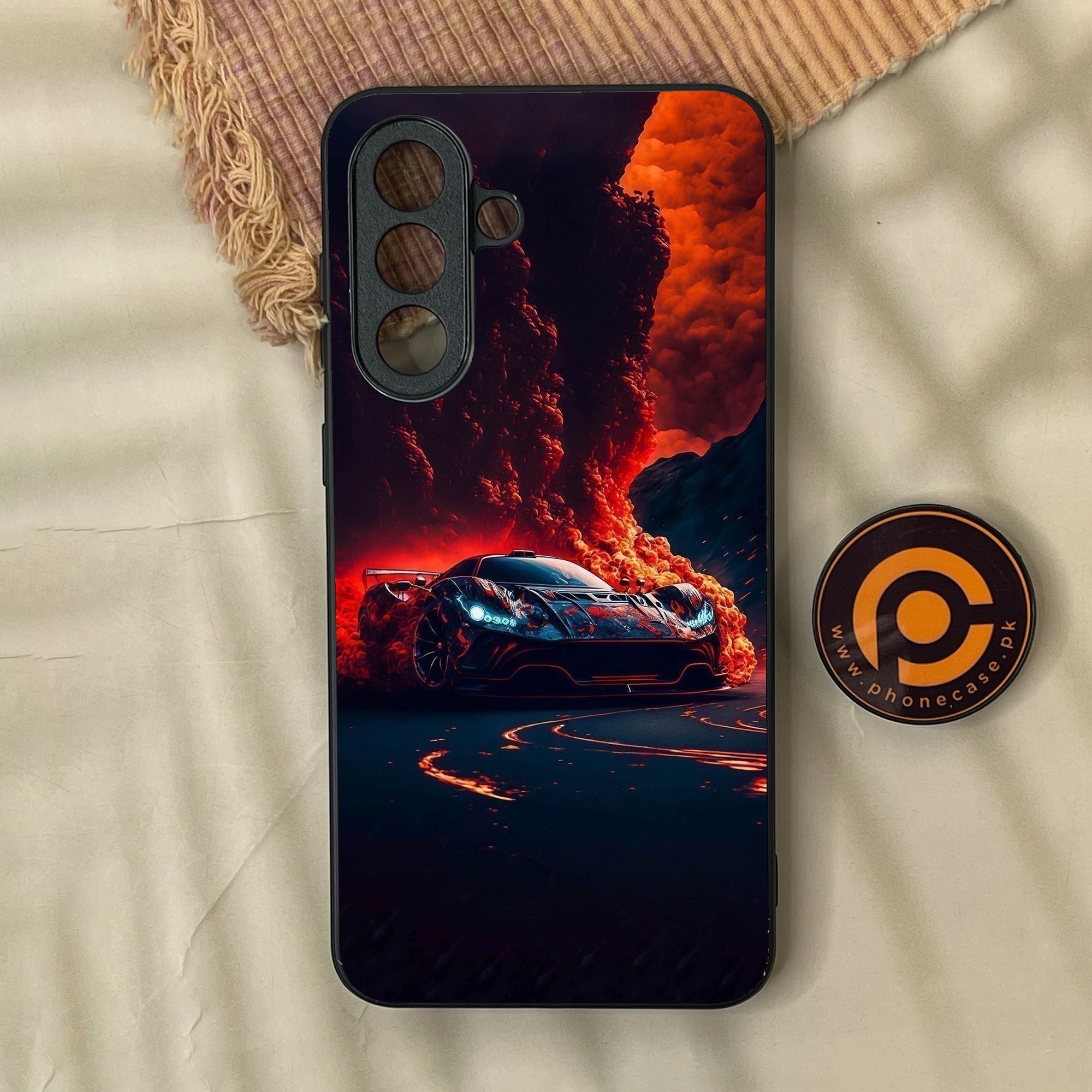 Samsung Galaxy A37 - Racing Design 6 - Premium Metal Printed Soft Bumper Shock Proof Case