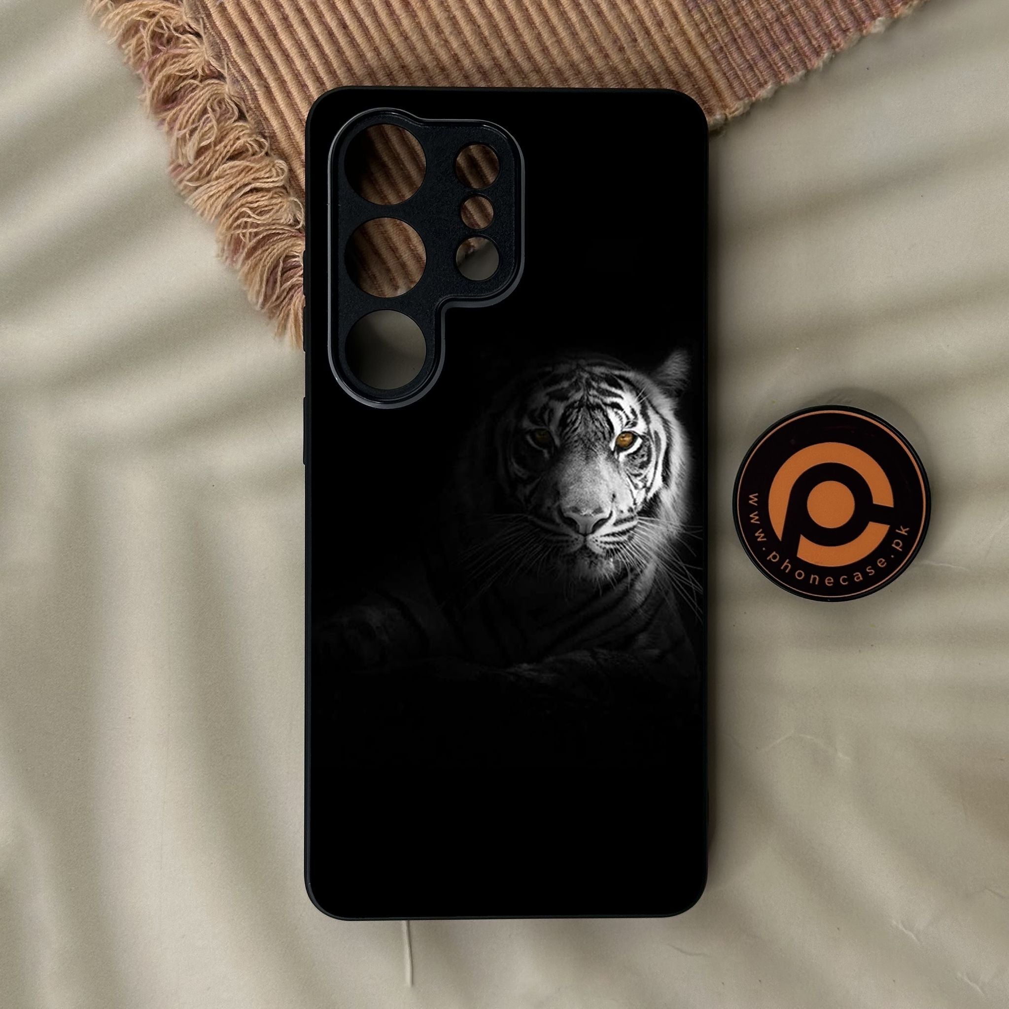 Galaxy S26 Ultra - Tiger Design 10 - Premium Metal Printed Soft Bumper Shock Proof Case