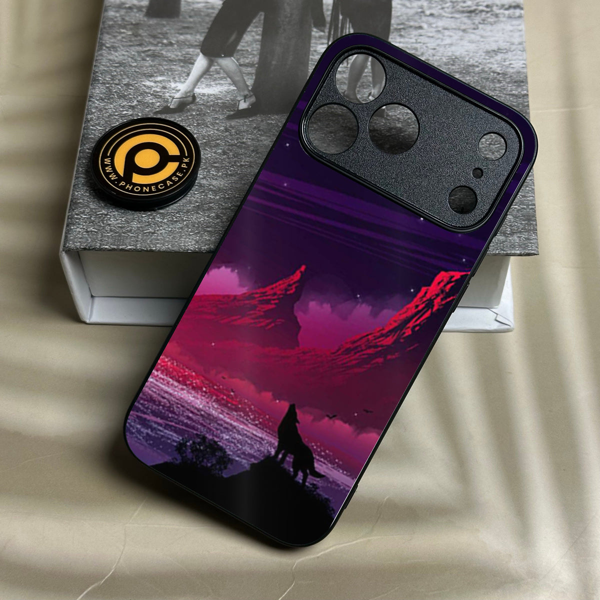 Iphone 18 Pro Max - Wolf Design 7 - Premium Metal Printed Soft Bumper Shock Proof Case