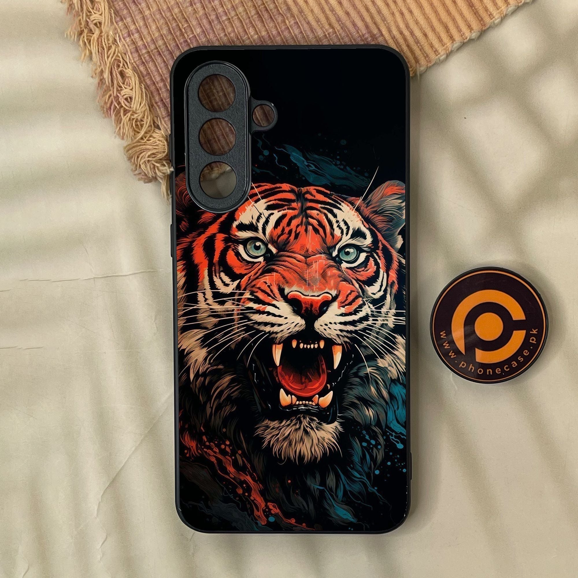 Samsung Galaxy A57 - Tiger 2.0 Design 3 - Premium Metal Printed Soft Bumper Shock Proof Case