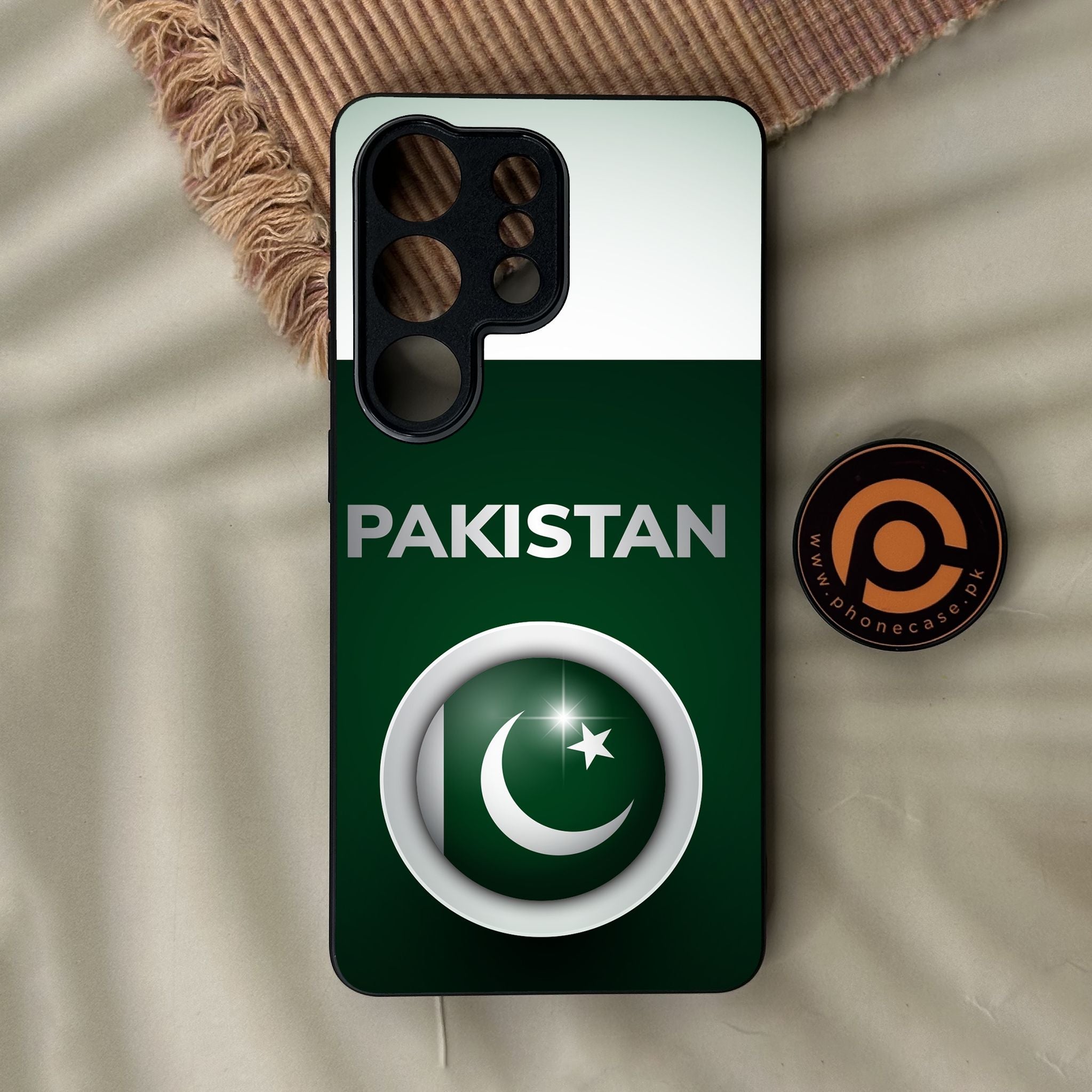 Galaxy S26 Ultra - Pakistani Flag Design 7 - Premium Metal Printed Soft Bumper Shock Proof Case