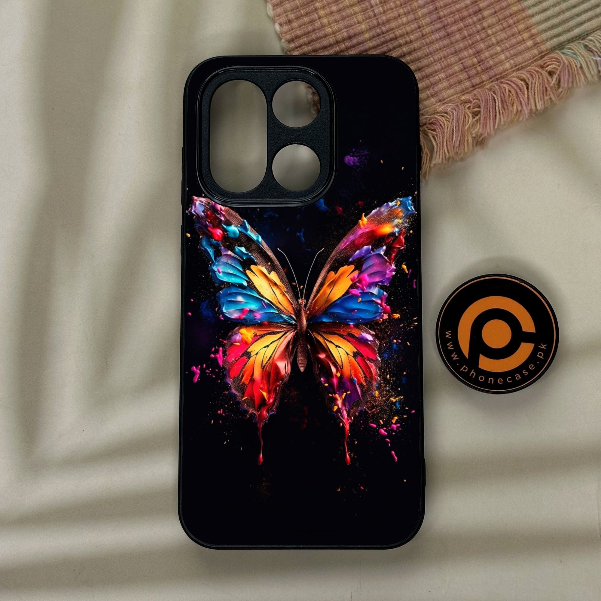 OnePlus 15 - Butterflies Design 7 - Premium Metal Printed Soft Bumper Shock Proof Case