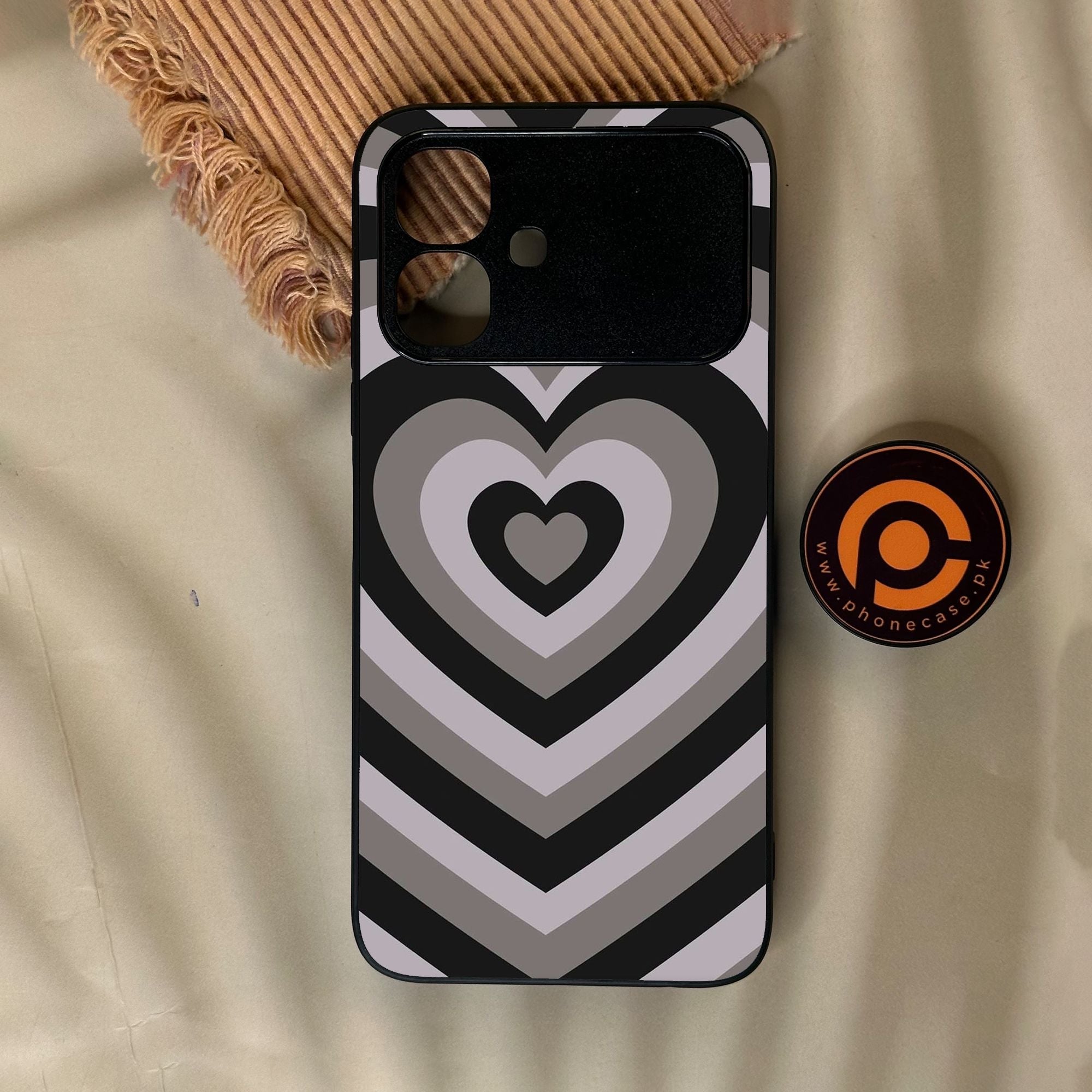 Infinix Smart 20 - Heartbeat Design 1 - Premium Metal Printed Soft Bumper Shock Proof Case