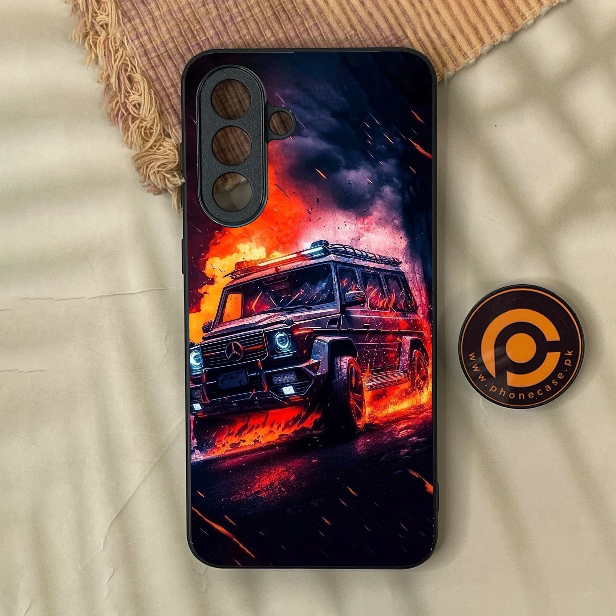 Samsung Galaxy A37 - Racing Design 2 - Premium Metal Printed Soft Bumper Shock Proof Case