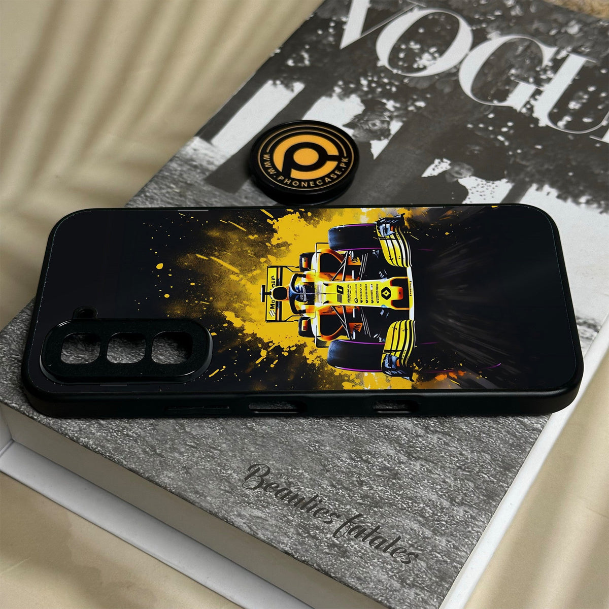 Infinix Hot 70 - Formula 1 Design 5 - Premium Metal Printed Soft Bumper Shock Proof Case