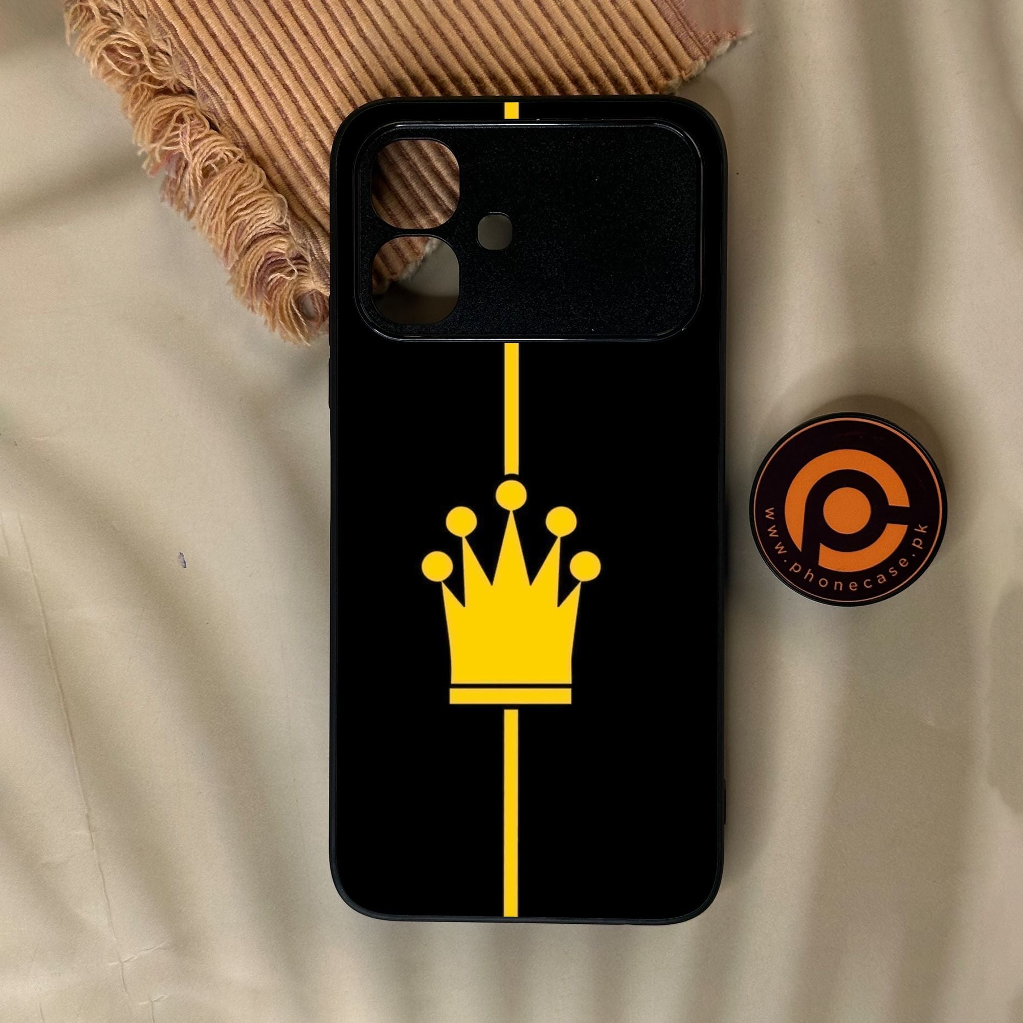 Infinix Smart 20 - King Design 1 - Premium Metal Printed Soft Bumper Shock Proof Case