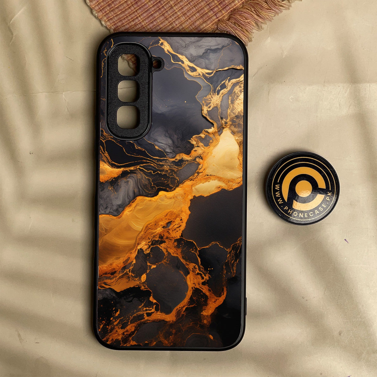 Infinix Hot 70 - Liquid 2.0 Design 4 - Premium Metal Printed Soft Bumper Shock Proof Case