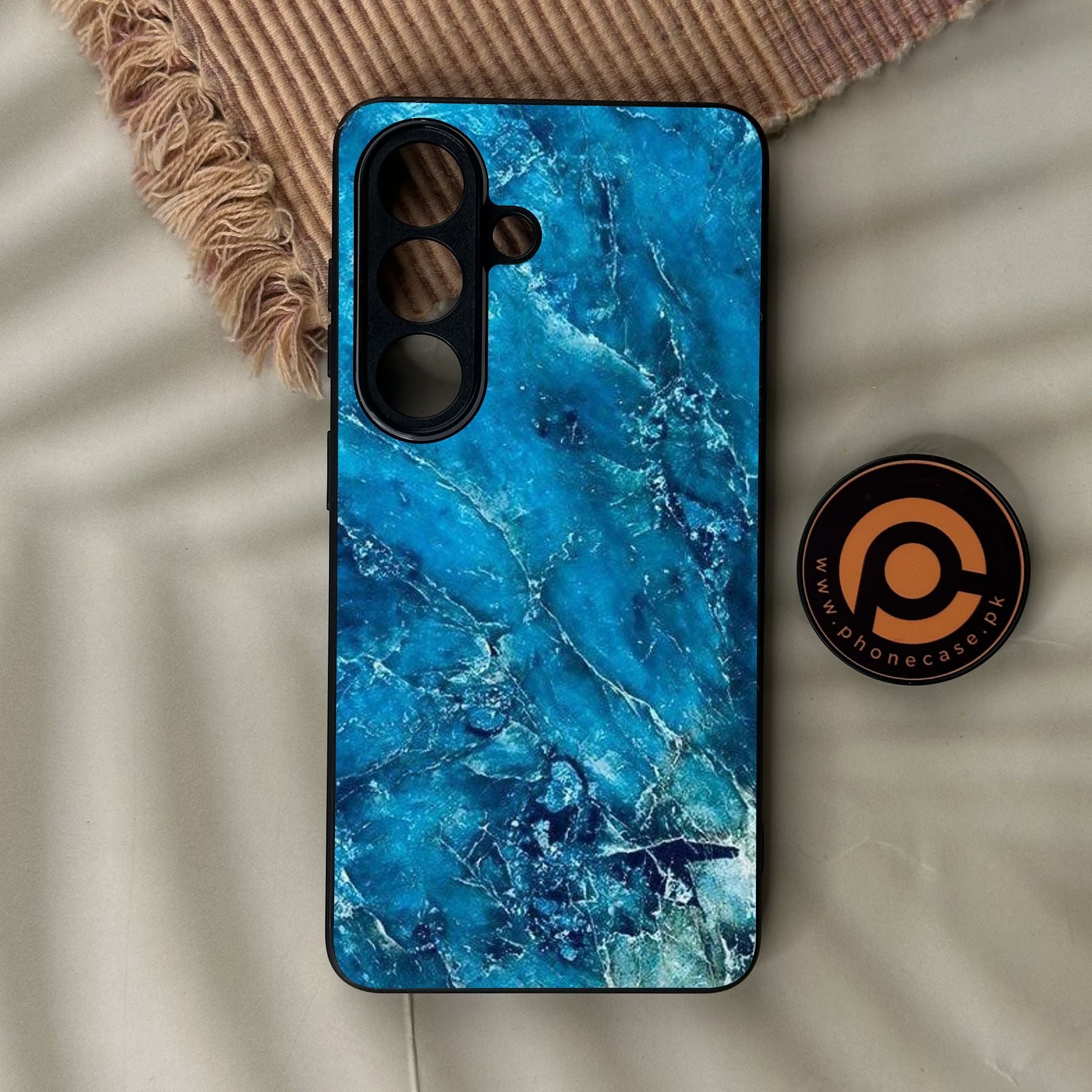 Galaxy S26 - Blue 2.0 Design 3 - Premium Metal Printed Soft Bumper Shock Proof Case
