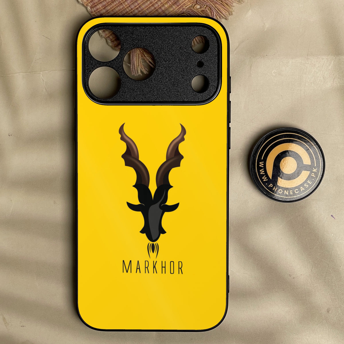 Iphone 18 Pro Max - Markhor Design 1 - Premium Metal Printed Soft Bumper Shock Proof Case