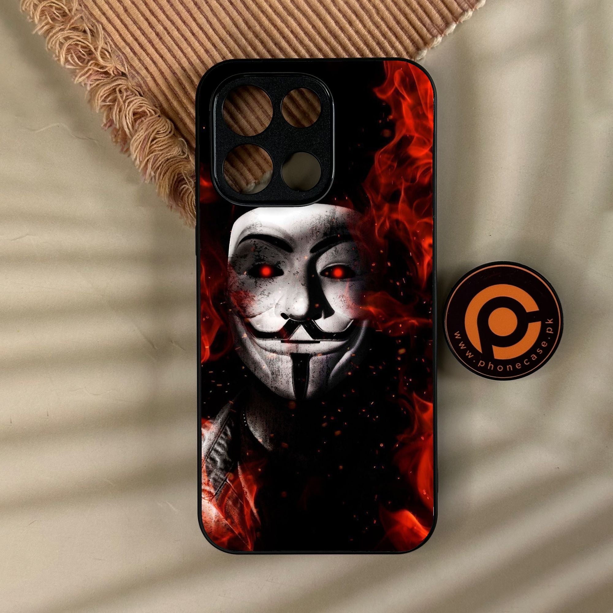 OnePlus Turbo 6 - Anonymous 2.0 Design 7 - Premium Metal Printed Soft Bumper Shock Proof Case