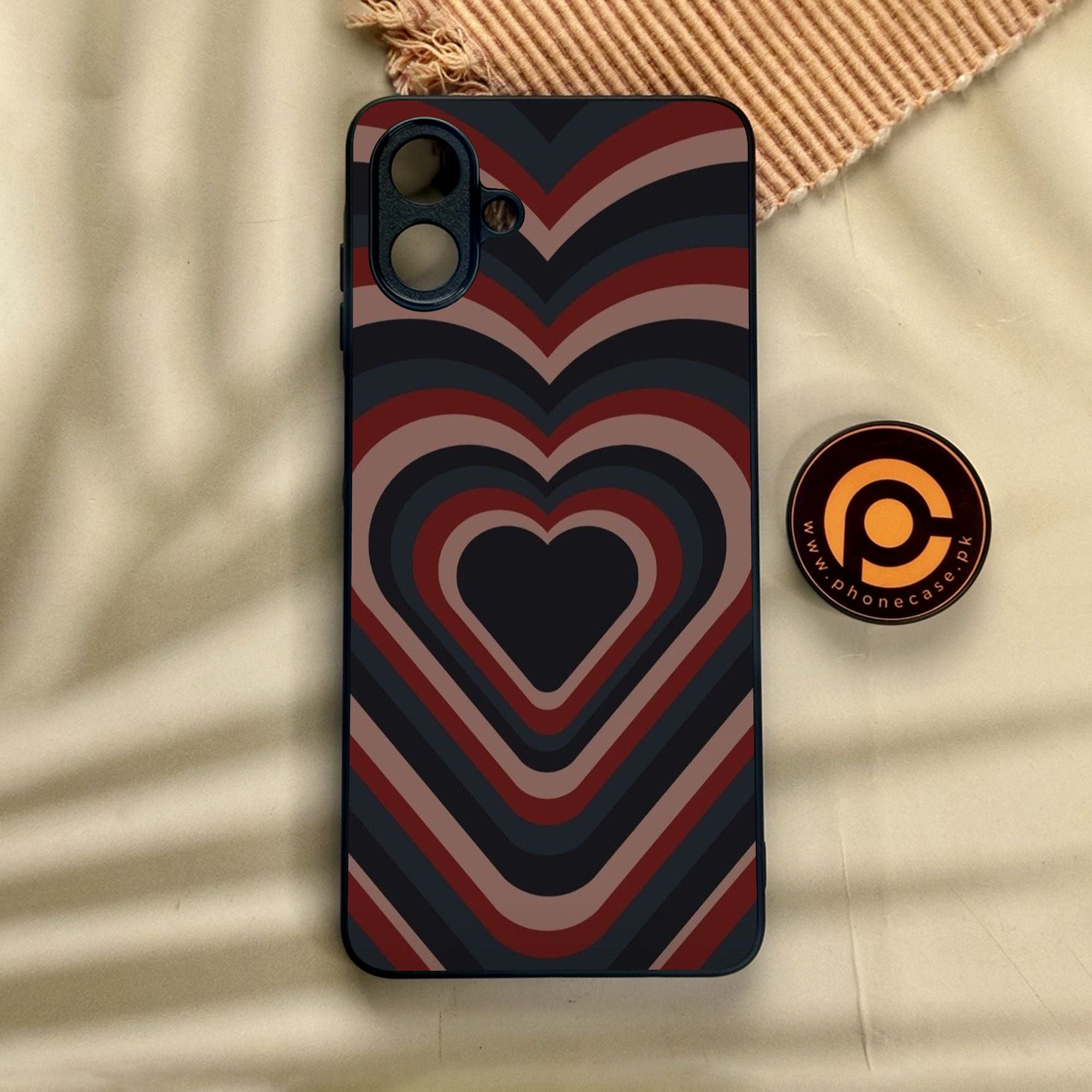 Samsung Galaxy A07 - Heart 2.0 Design 4 - Premium Metal Printed Soft Bumper Shock Proof Case