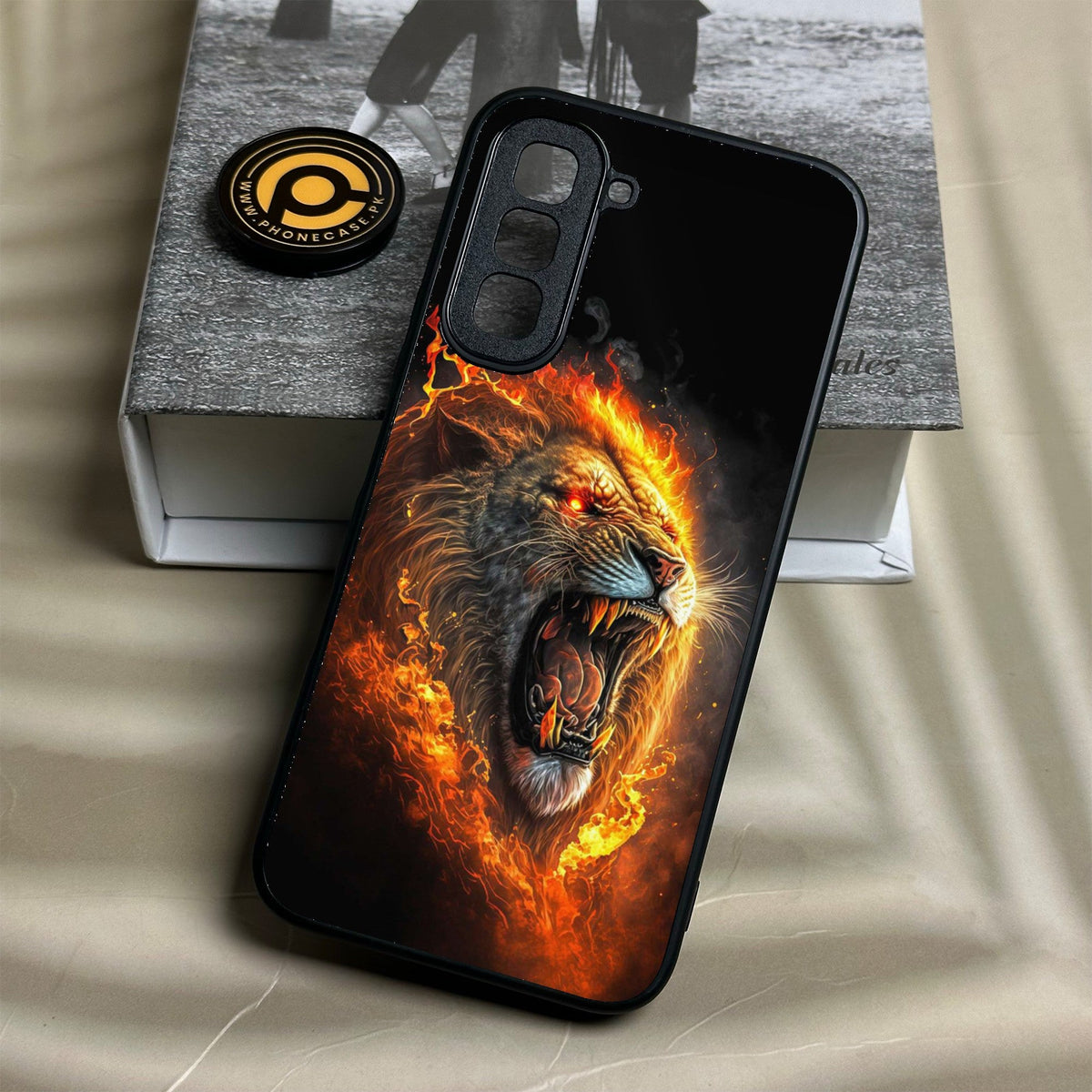 Infinix Hot 70 - Tiger 2.0 Design 4 - Premium Metal Printed Soft Bumper Shock Proof Case