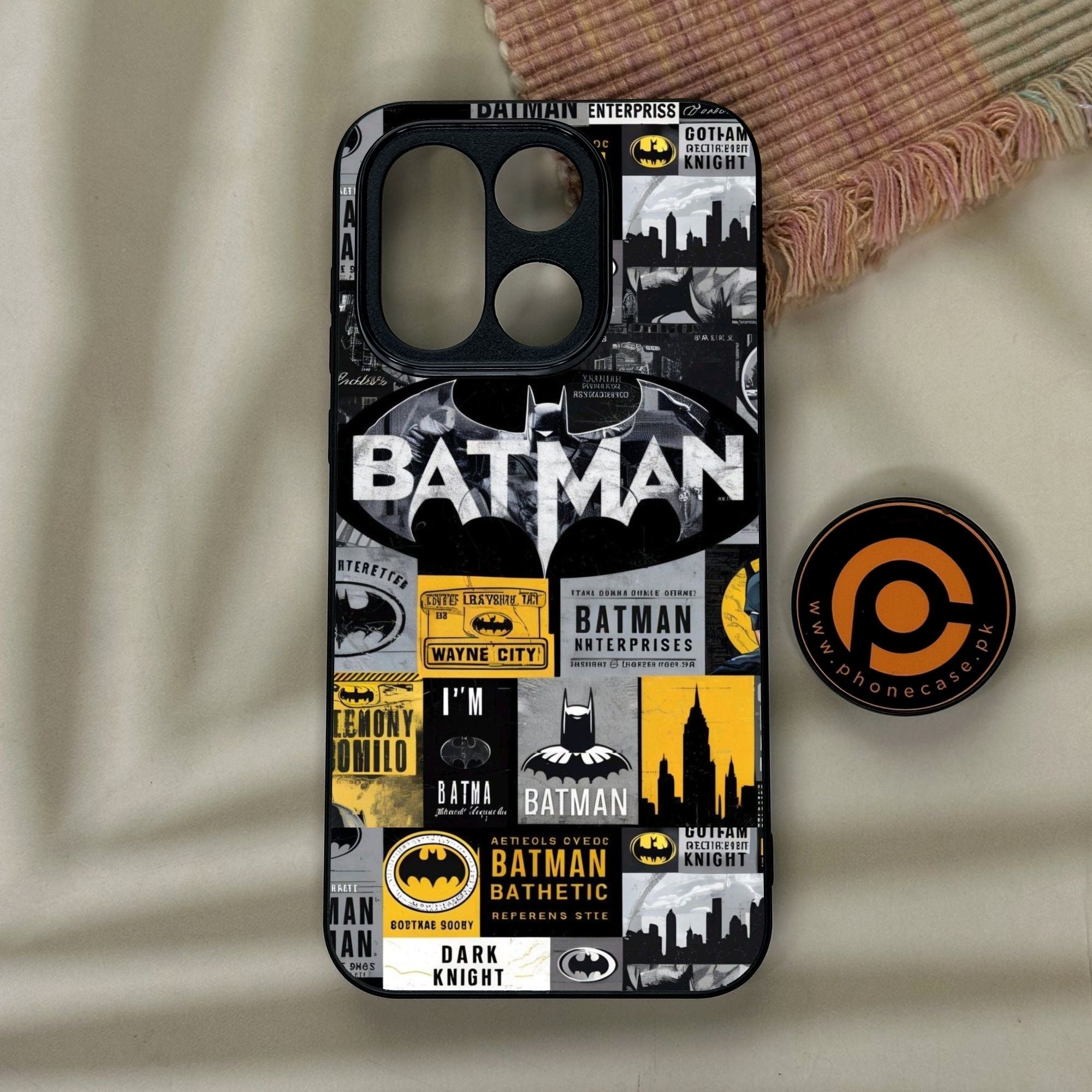 OnePlus 15 - The Gotham Collage - Premium Metal Printed Soft Bumper Shock Proof Case