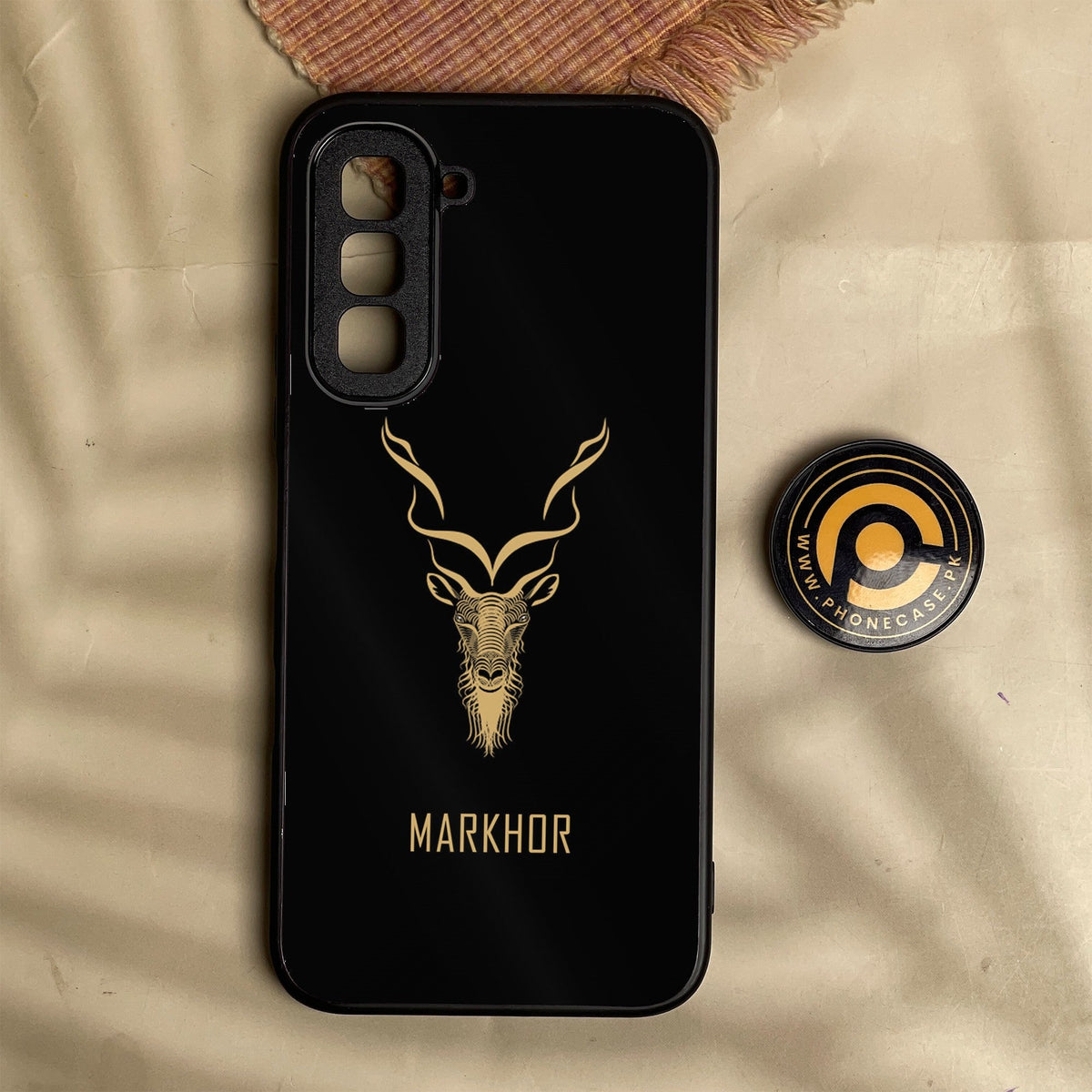 Infinix Hot 70 - Markhor Design 3 - Premium Metal Printed Soft Bumper Shock Proof Case