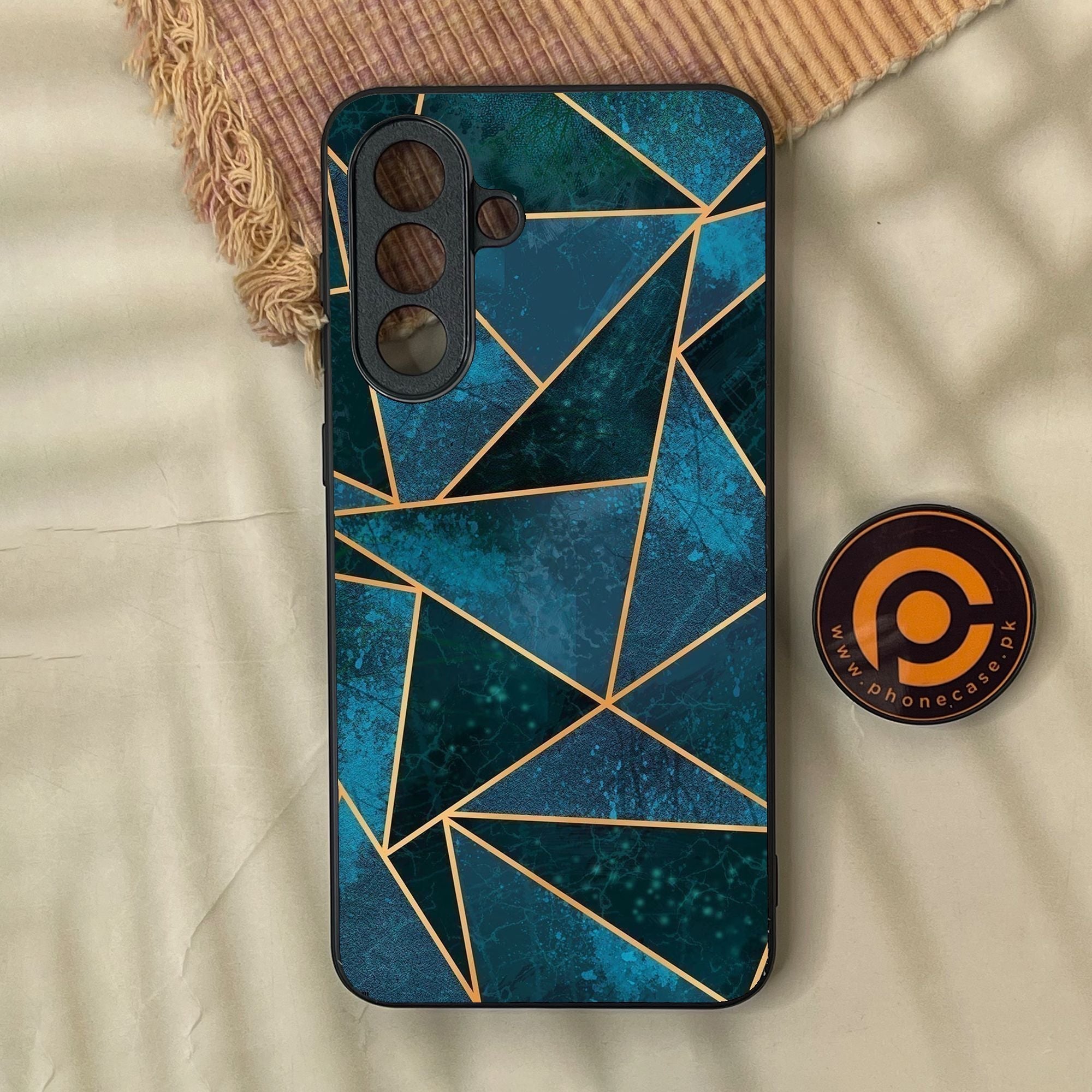 Samsung Galaxy A37 - Geometric Design 6 - Premium Metal Printed Soft Bumper Shock Proof Case
