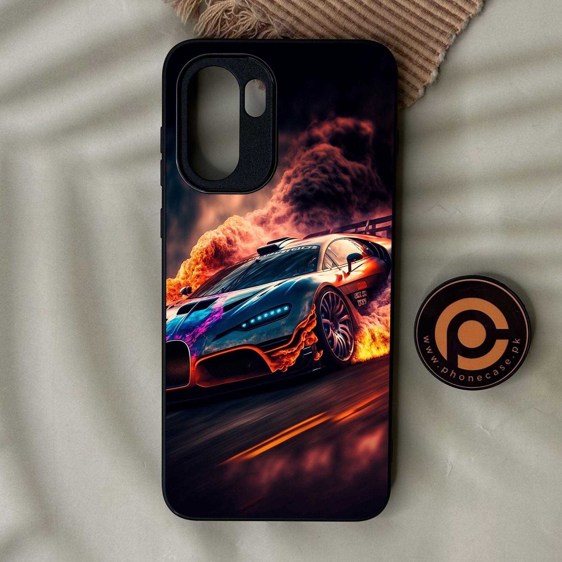 OnePlus Ace 6 - Racing Design 4 - Premium Metal Printed Soft Bumper Shock Proof Case