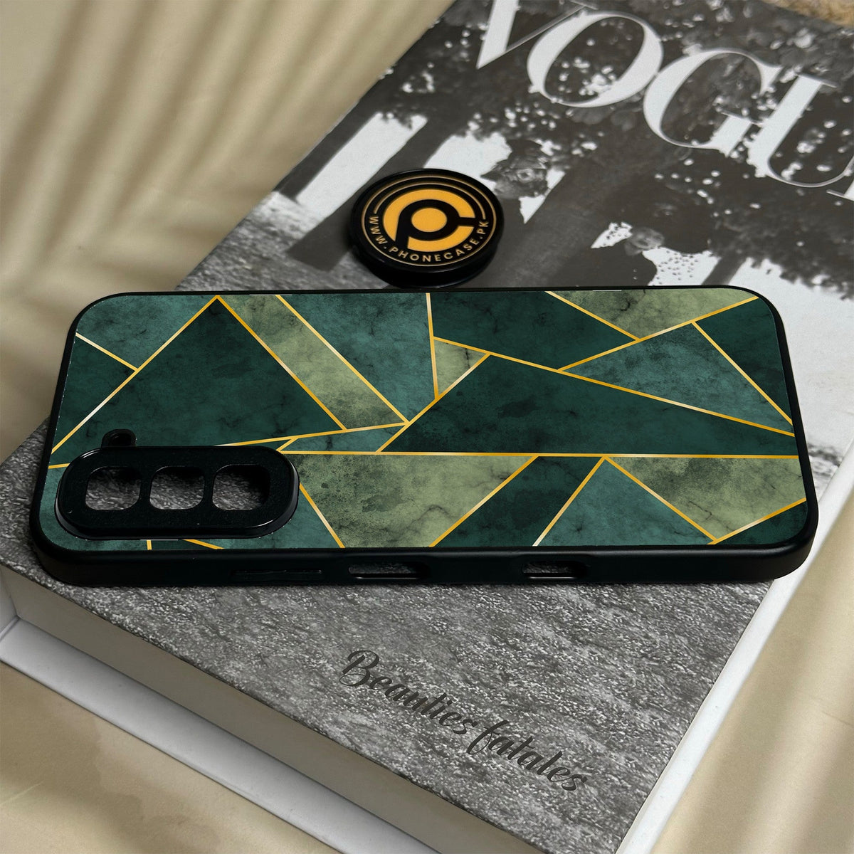 Infinix Hot 70 - Geometric Design 5 - Premium Metal Printed Soft Bumper Shock Proof Case