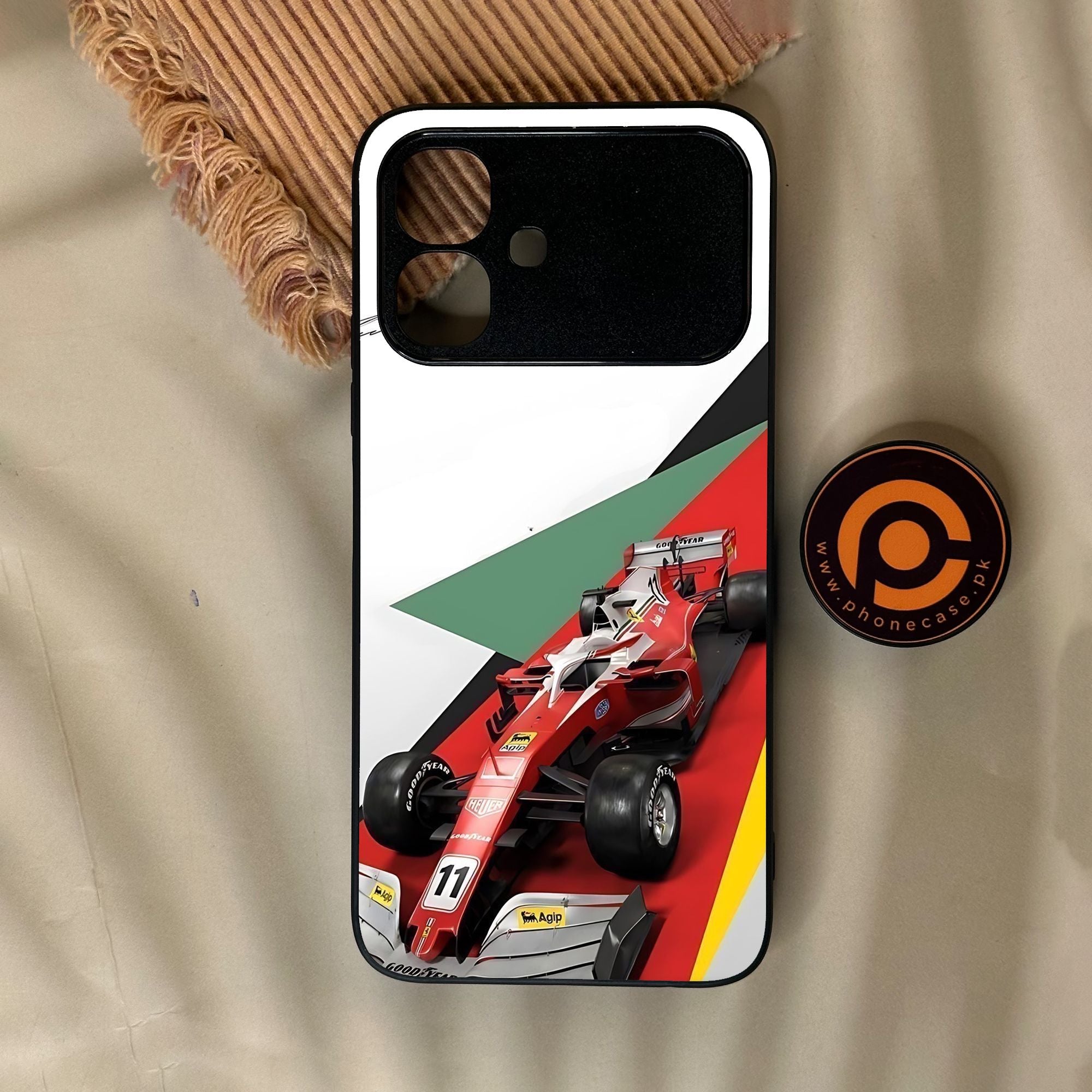 Infinix Smart 20 - Formula 1 Design 3 - Premium Metal Printed Soft Bumper Shock Proof Case