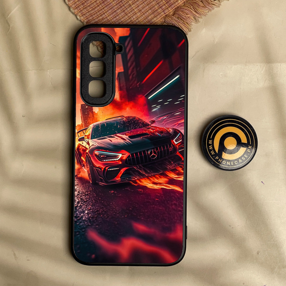 Infinix Hot 70 - Racing Series 2.0 Design 8 - Premium Metal Printed Soft Bumper Shock Proof Case