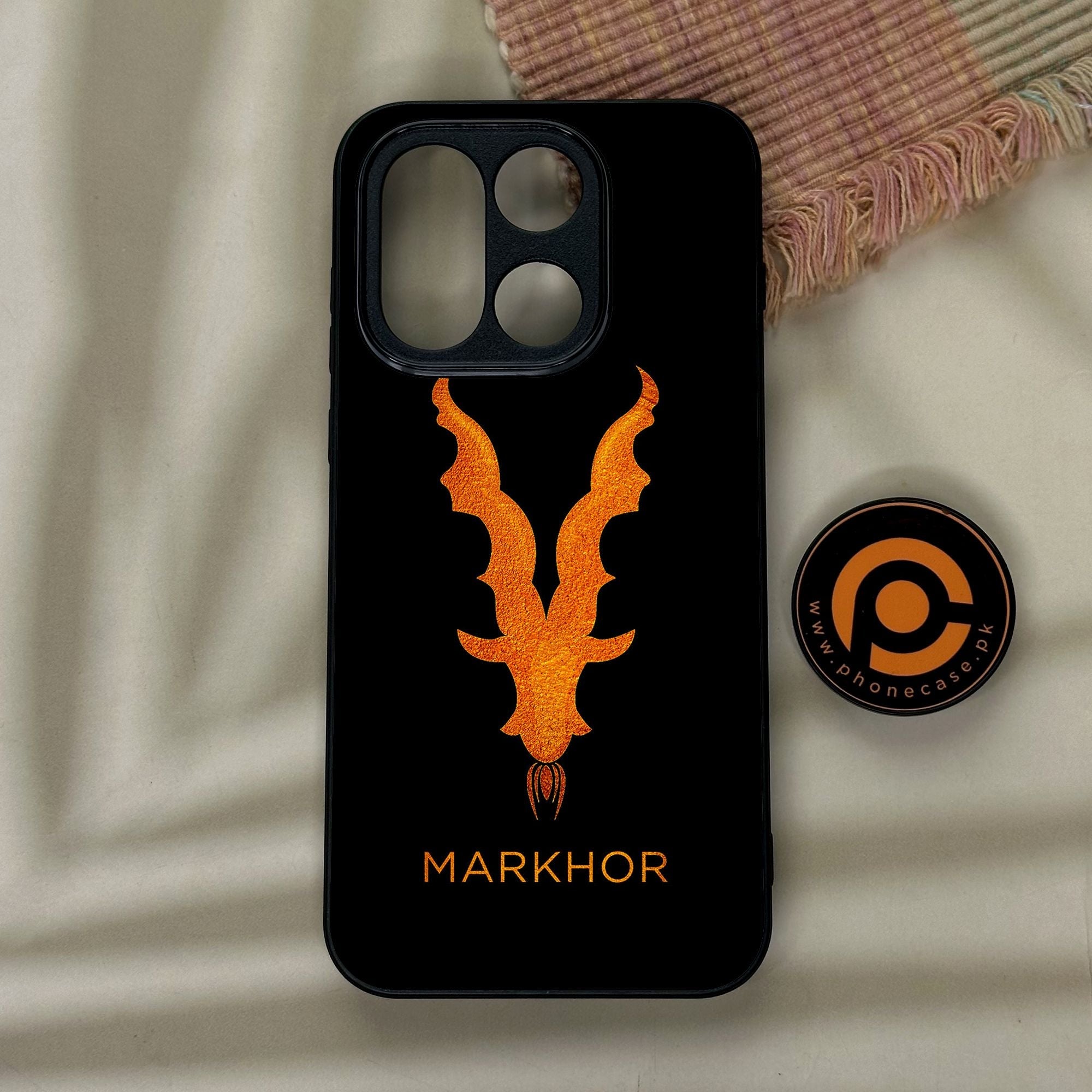 OnePlus 15 - Markhor Design 12 - Premium Metal Printed Soft Bumper Shock Proof Case