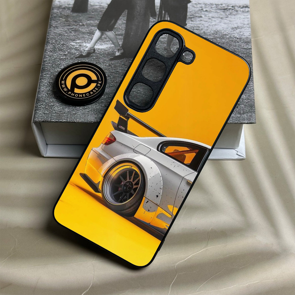 Infinix Hot 70 Pro - M3 Gt2 Racing Car - Premium Metal Printed Soft Bumper Shock Proof Case