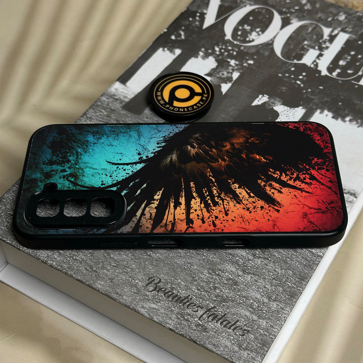 Infinix Hot 70 - Angel 2.0 Design 9 - Premium Metal Printed Soft Bumper Shock Proof Case