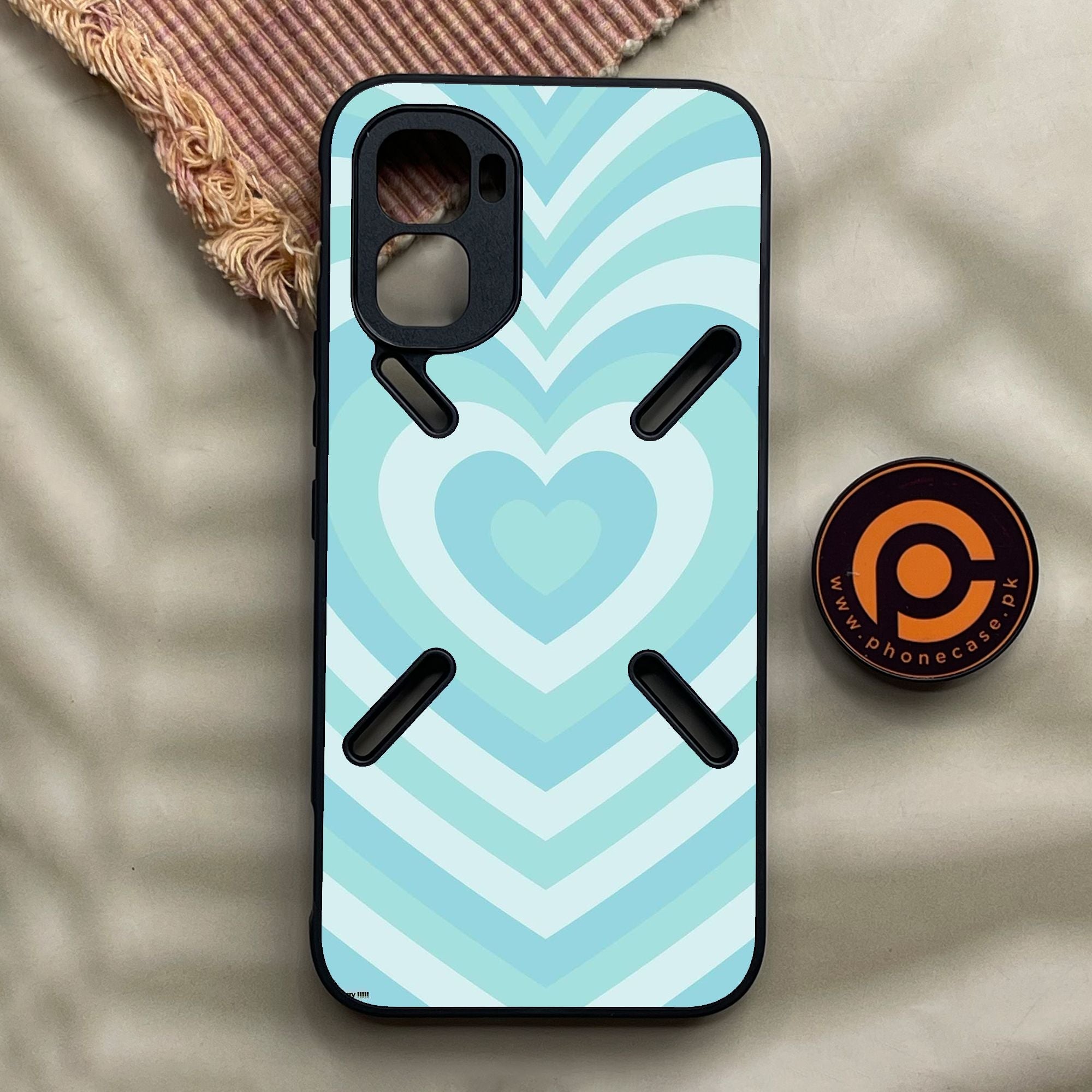 Infinix GT 50 Pro - Heartbeat Design 7 - Premium Metal Printed Soft Bumper Shock Proof Case