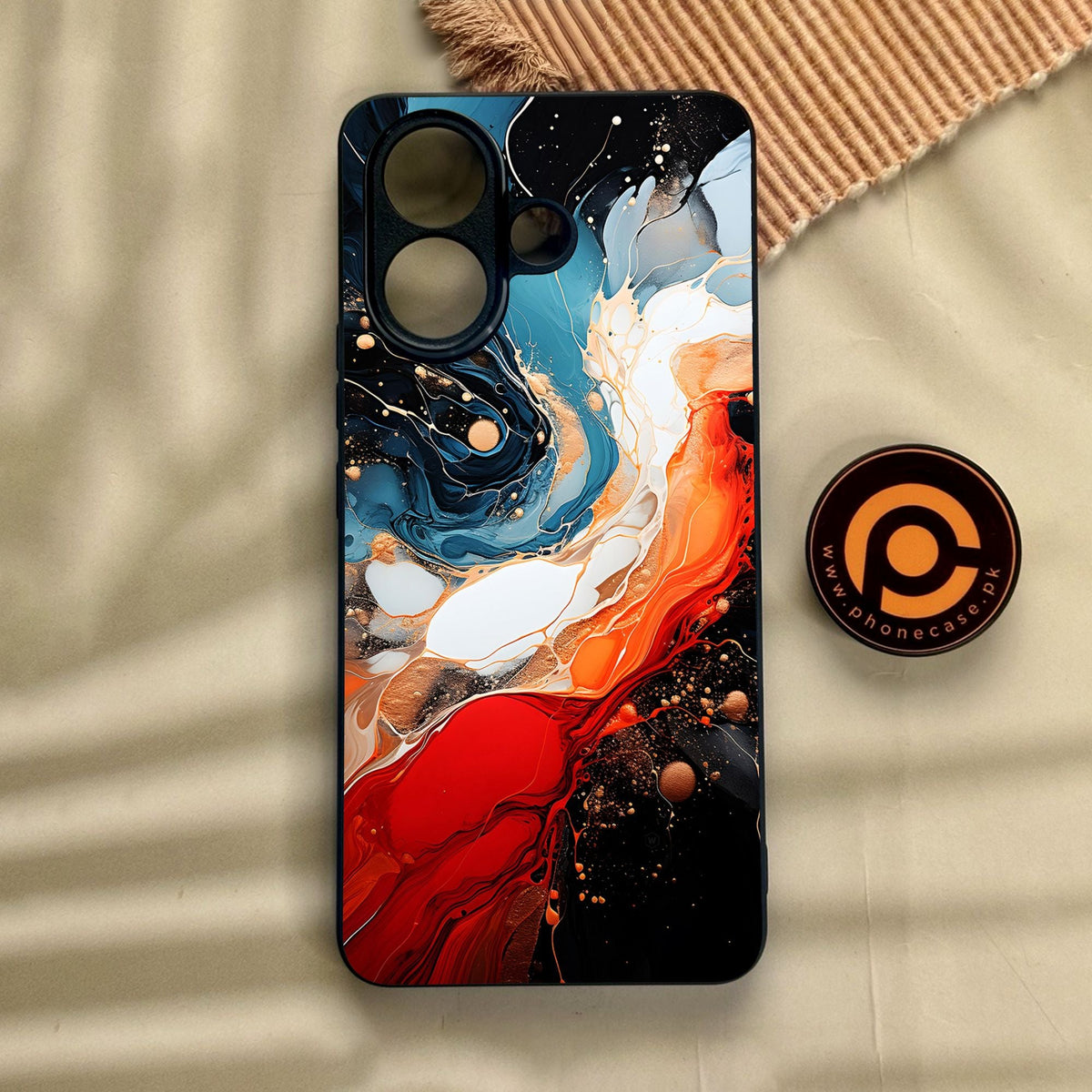 Vivo V60 Lite  - Liquid 2.0 Design 9 - Premium Metal Printed Soft Bumper Shock Proof Case