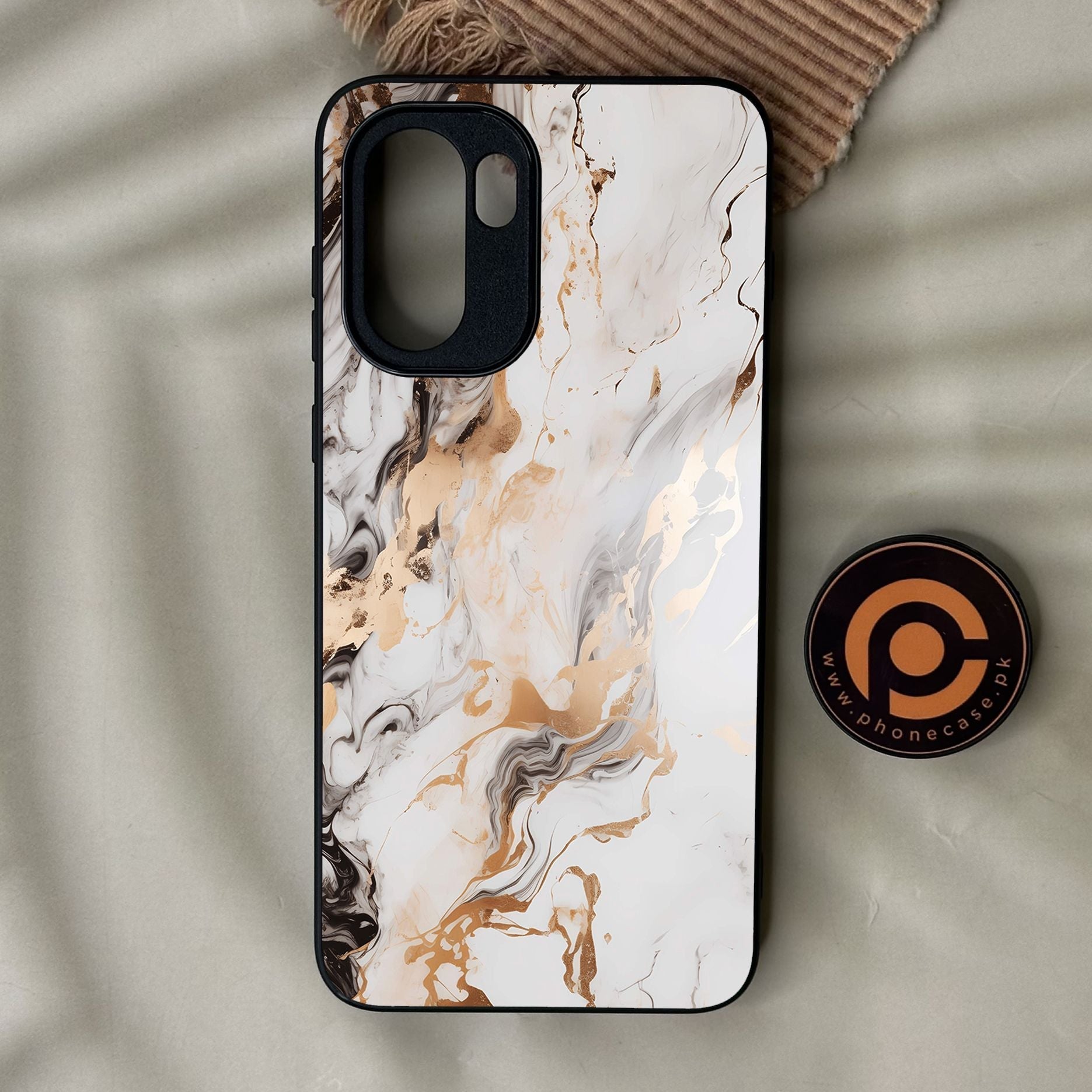 OnePlus Ace 6 - Liquid Marble Design 1 - Premium Metal Printed Soft Bumper Shock Proof Case