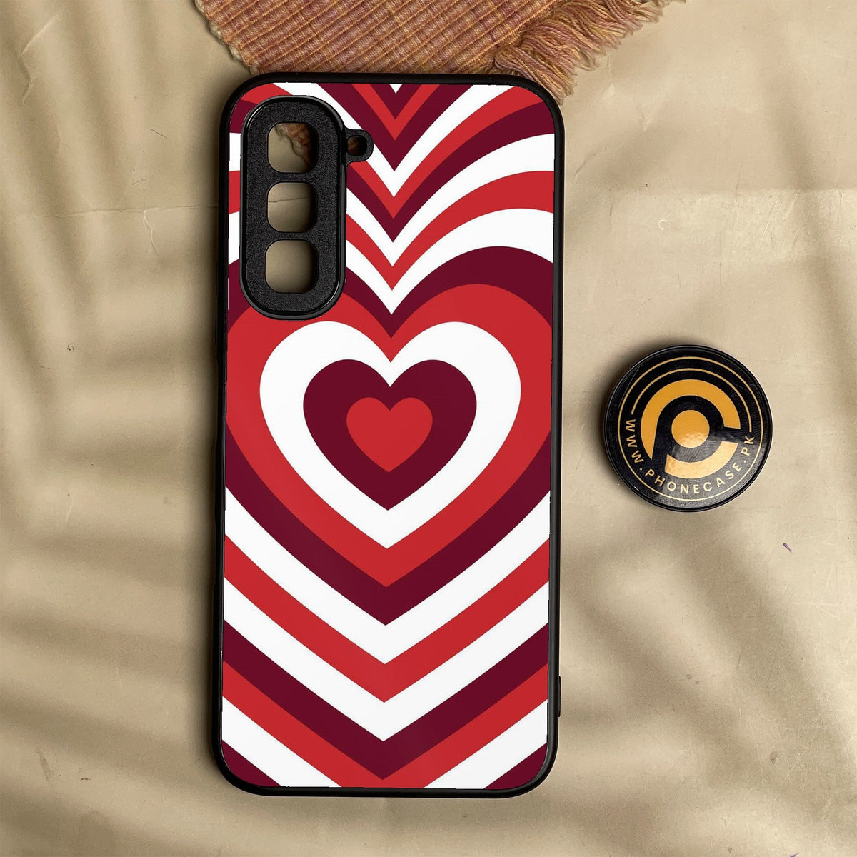 Infinix Hot 70 - Heartbeat Design 5 - Premium Metal Printed Soft Bumper Shock Proof Case